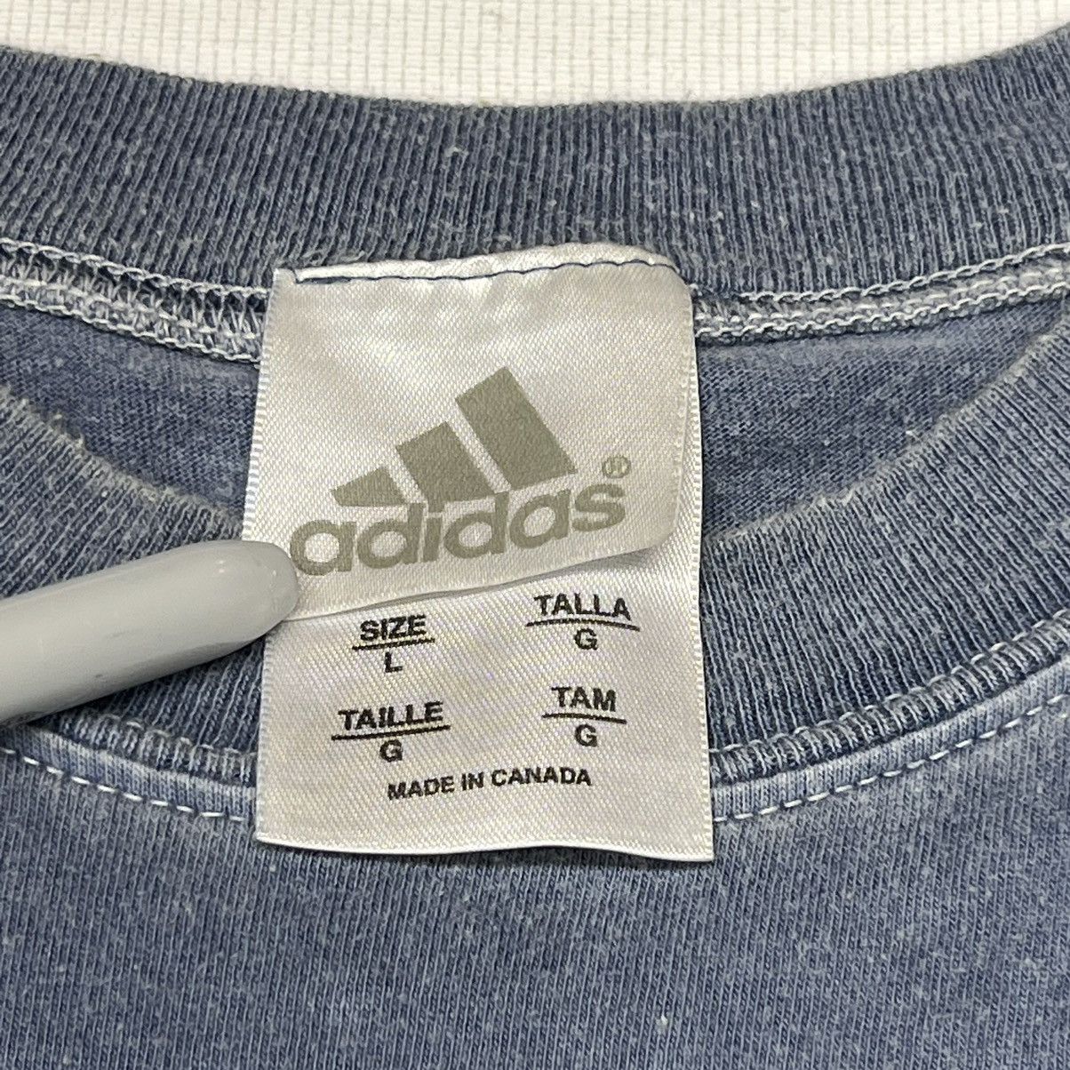 Adidas × New York Yankees × Vintage Adidas New York Yankees Tee Shirt Graphic Faded Baseball Y2K Size US L / EU 52-54 / 3 - 10 Thumbnail