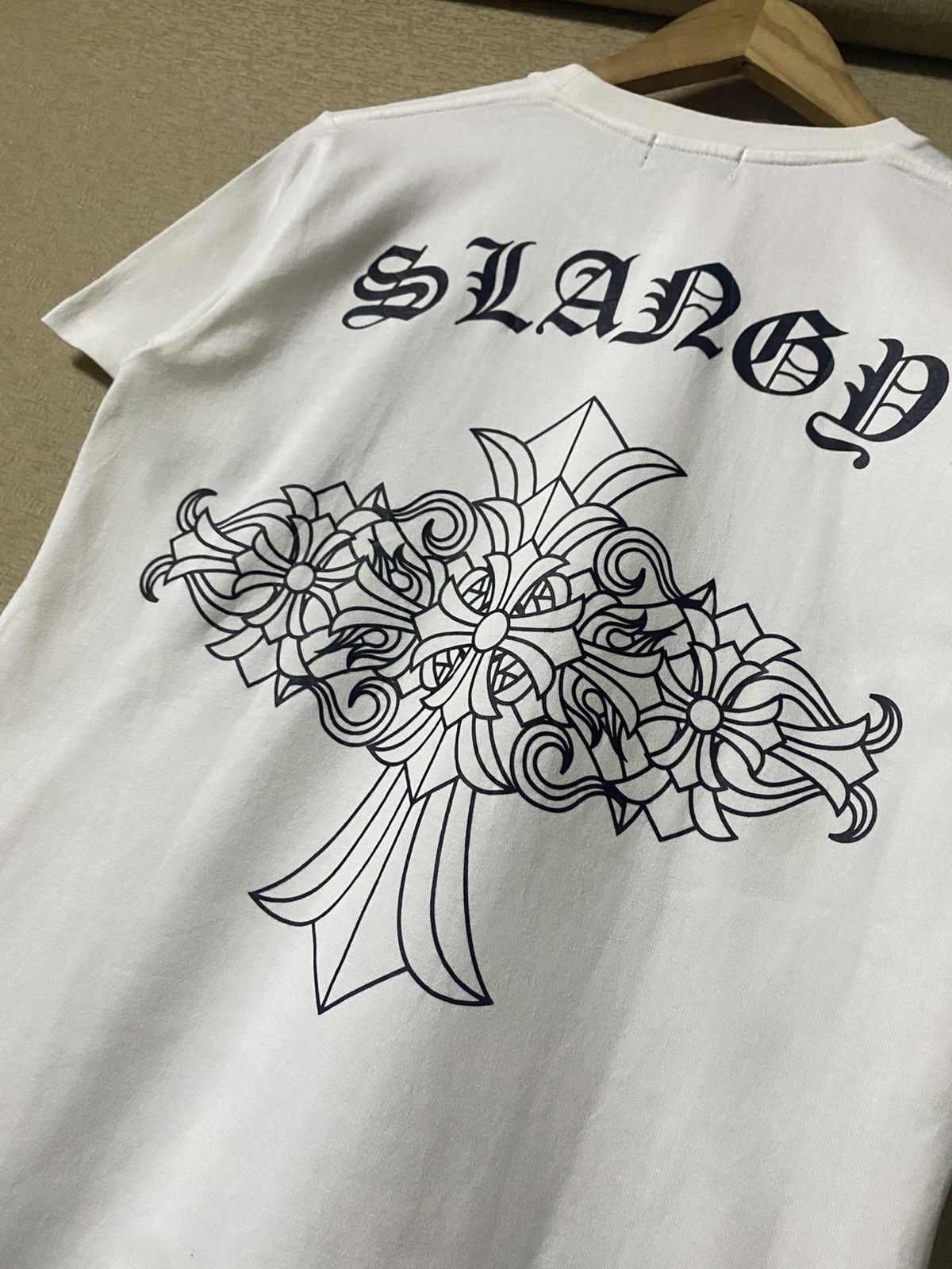 20471120 Japan Slangy Fucker Inspired Chrome Heart Malibu Cross Tee Size US M / EU 48-50 / 2 - 8 Thumbnail