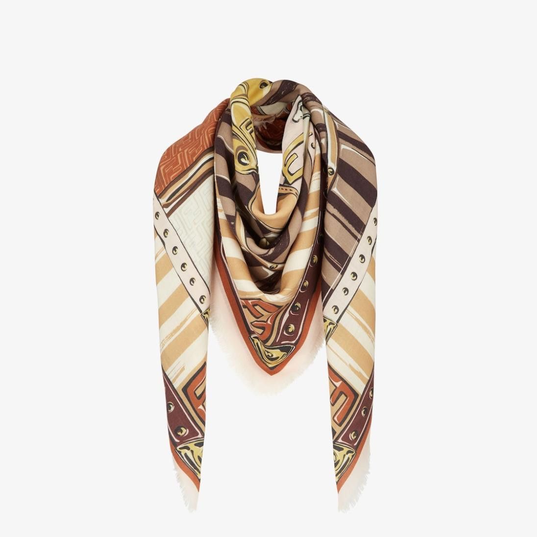 Fendi o1s1wg111224 Size: OS / FF Shawl in Multicolor Size ONE SIZE - 2 Thumbnail