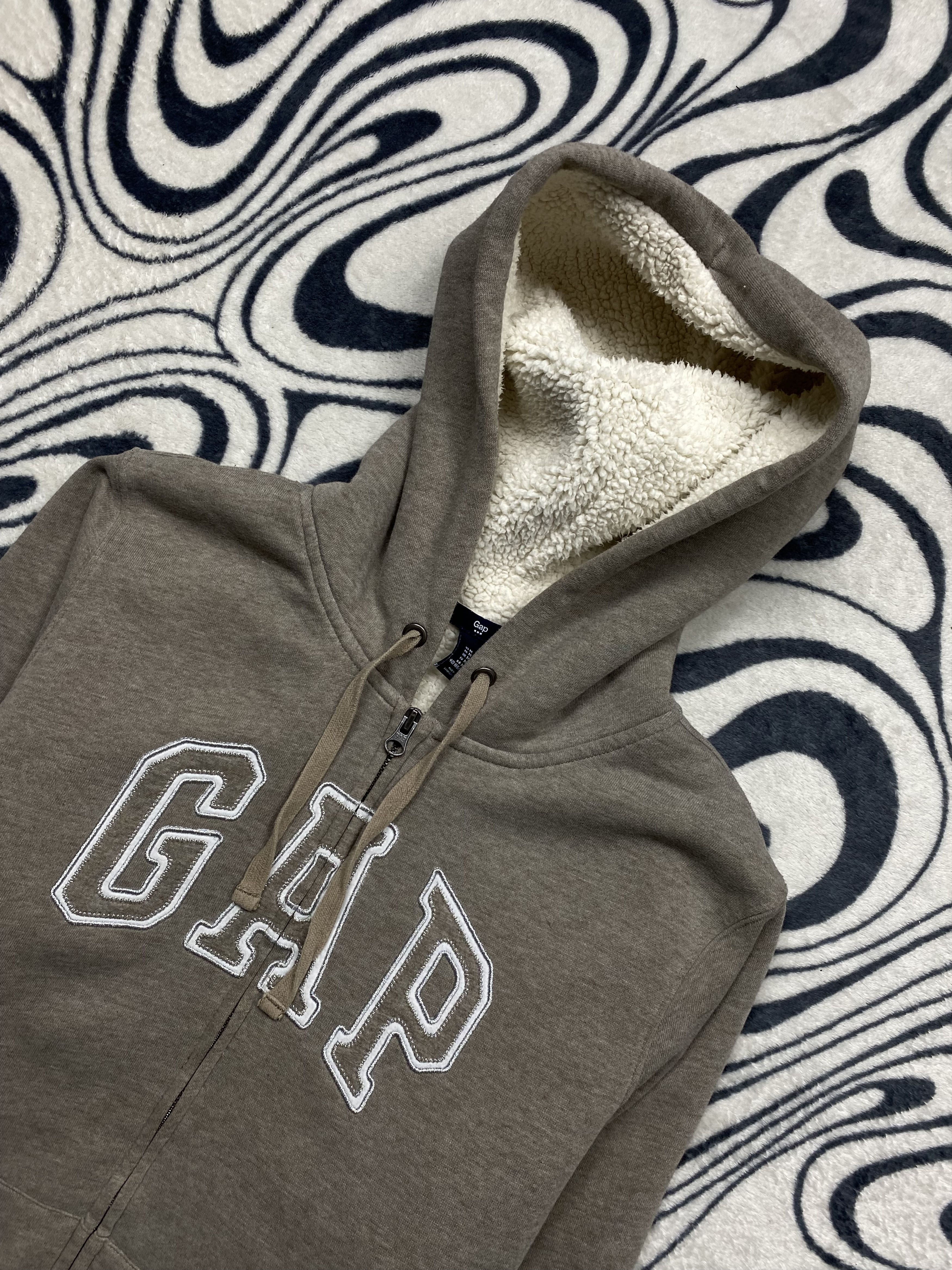 Gap × Vintage Gap Vintage Zip Hoodie Sherpa Size M / US 6-8 / IT 42-44 - 2 Thumbnail