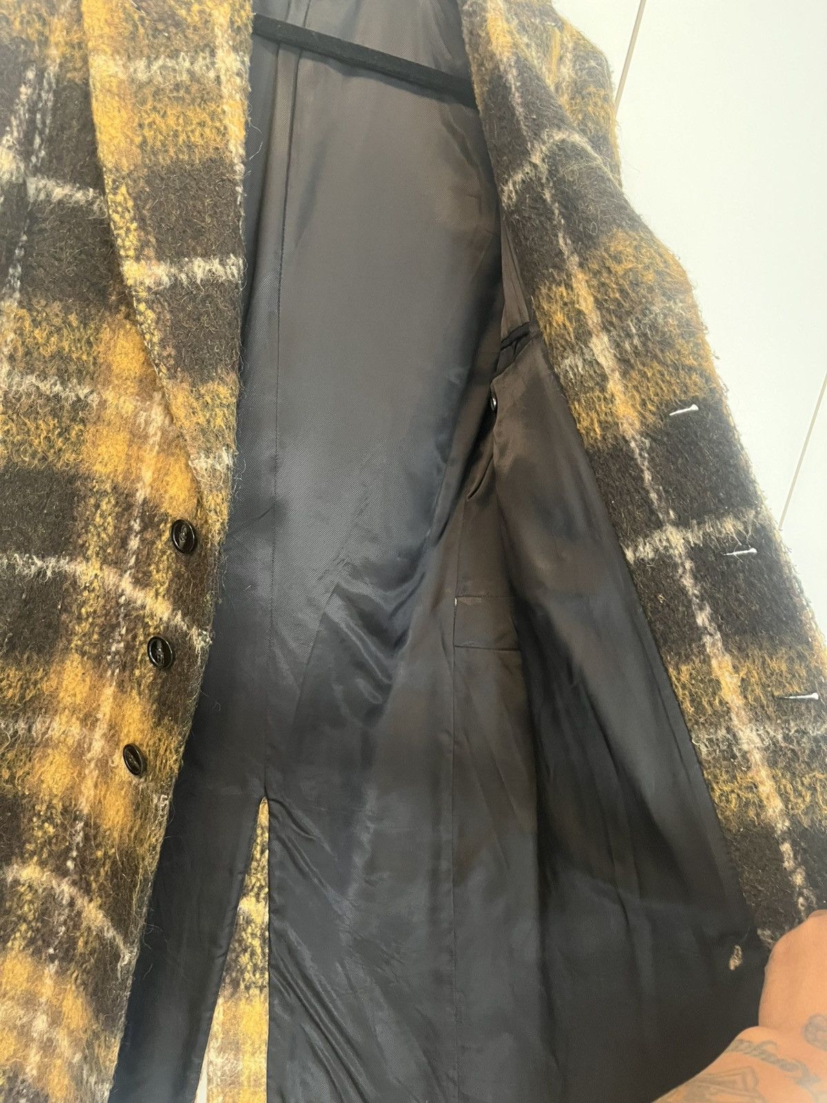 Mackage Mackage Men’s Wool Plaid Peacoat Size 38 Excellent Condition Size US XL / EU 56 / 4 - 4 Thumbnail