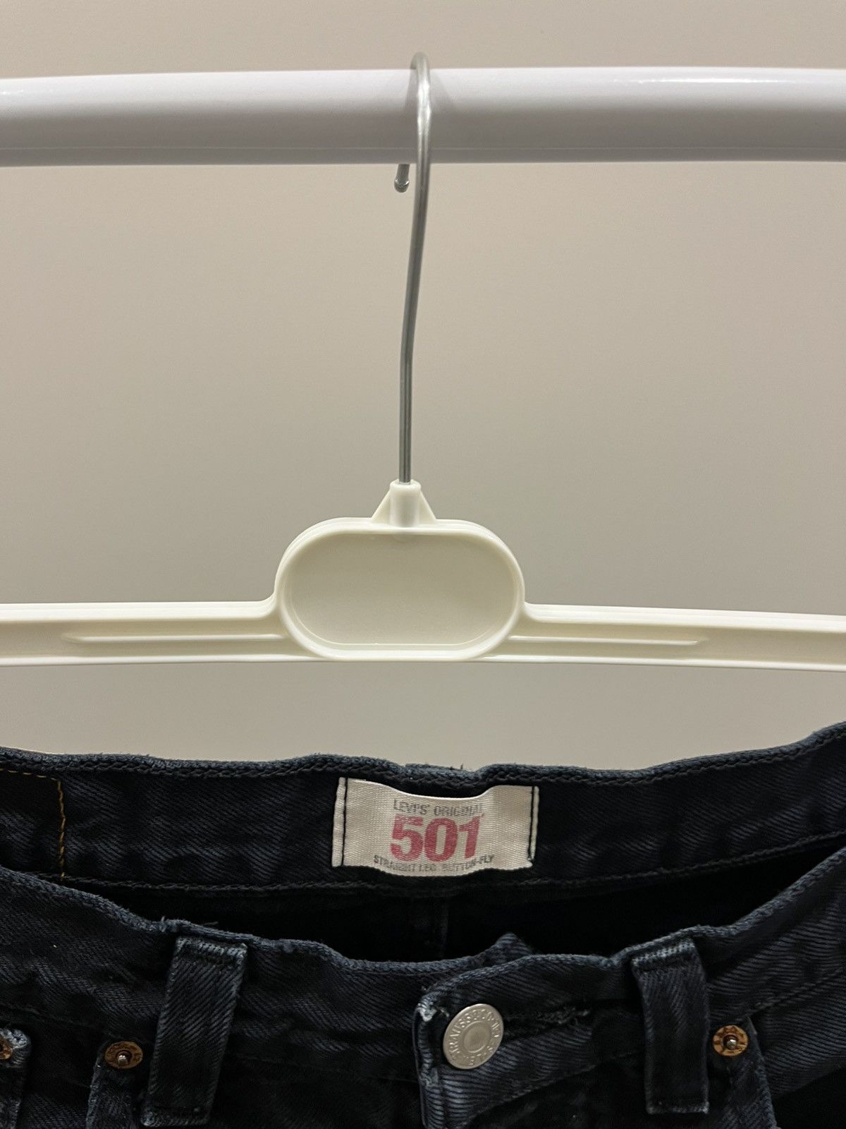 Levi's Levi's 501 black jeans w33 l32 vintage crazy Y2K streetwear Size US 33 - 5 Thumbnail