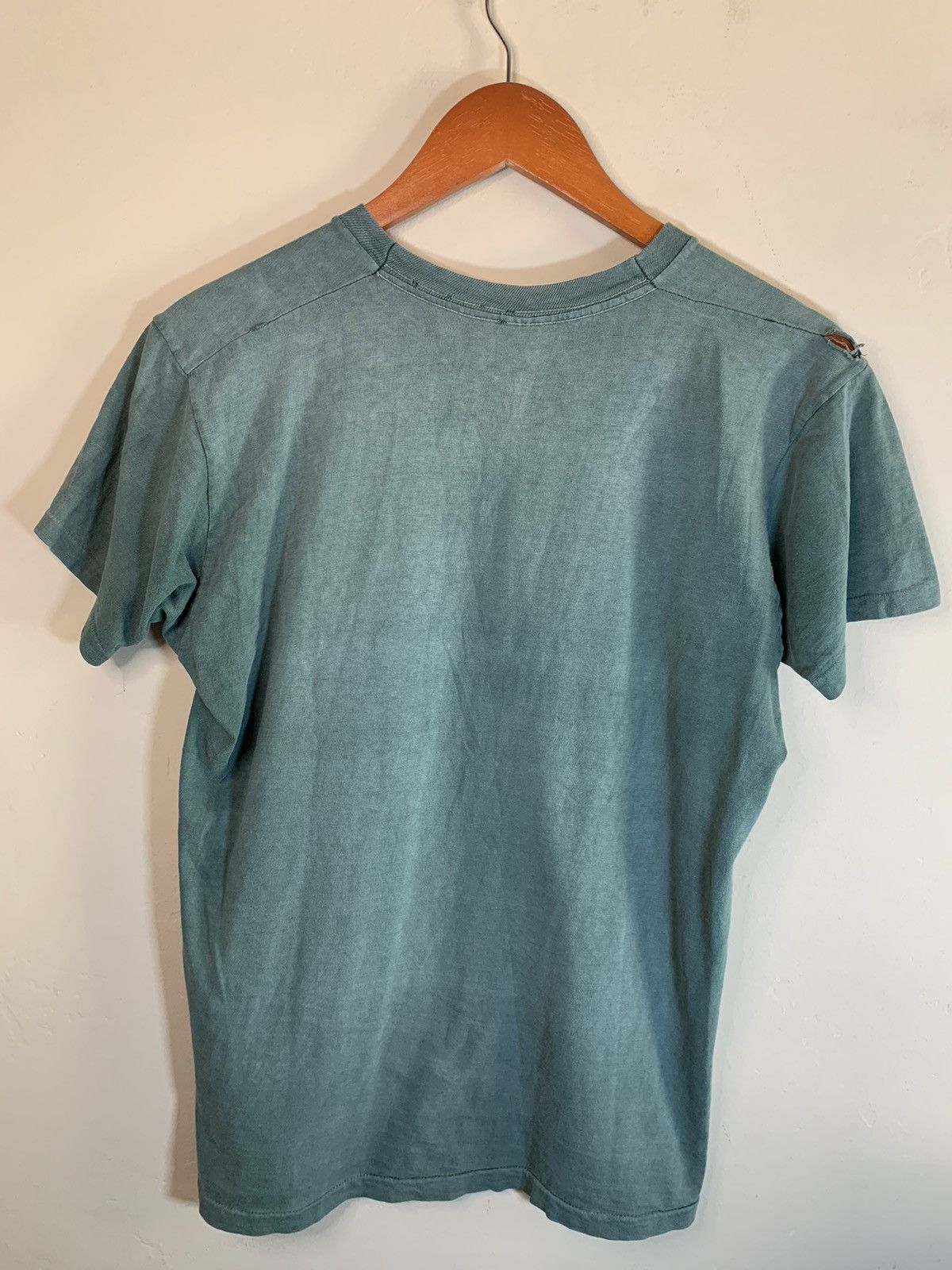 Vintage *RARE* Vintage 1960s Selvedge Pocket Single Stitch T-Shirt Size US M / EU 48-50 / 2 - 2 Thumbnail