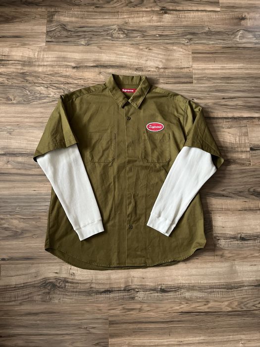 Supreme Supreme Thermal Sleeve Work Shirt | Grailed