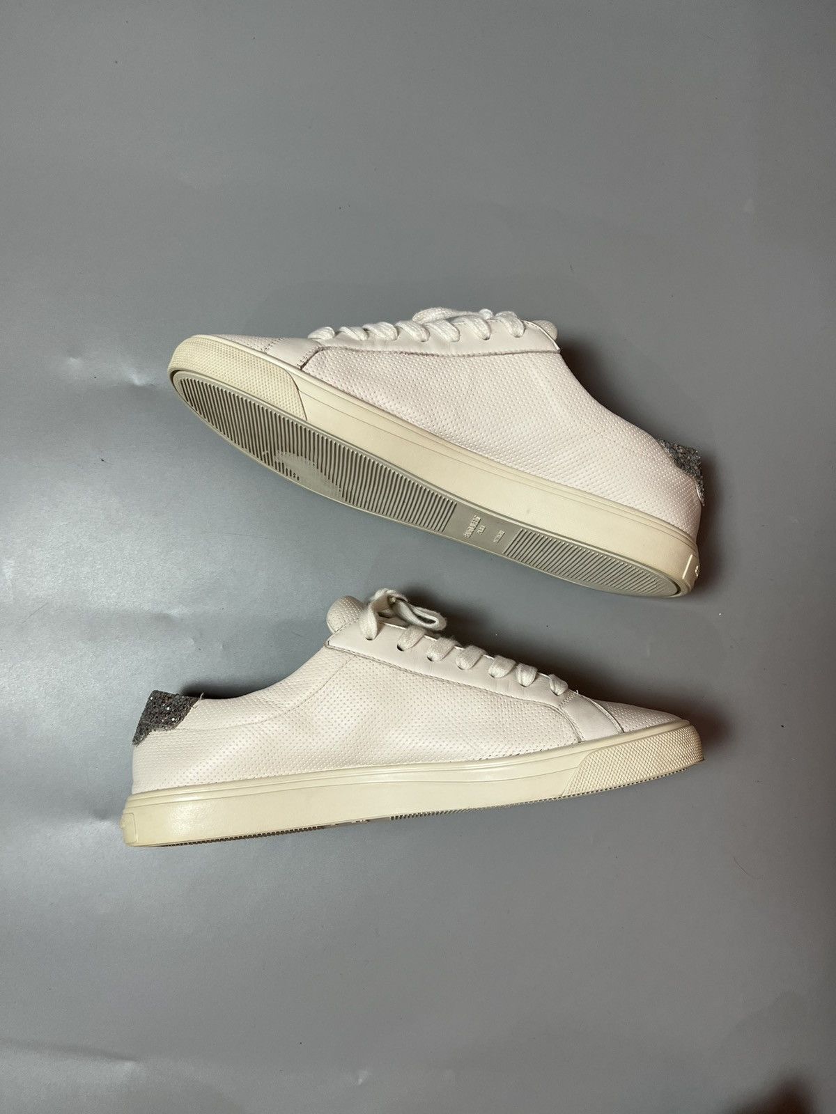 Saint Laurent Paris Saint Laurent Paris white leather glitter andy Size US 7 / EU 40 - 2 Thumbnail