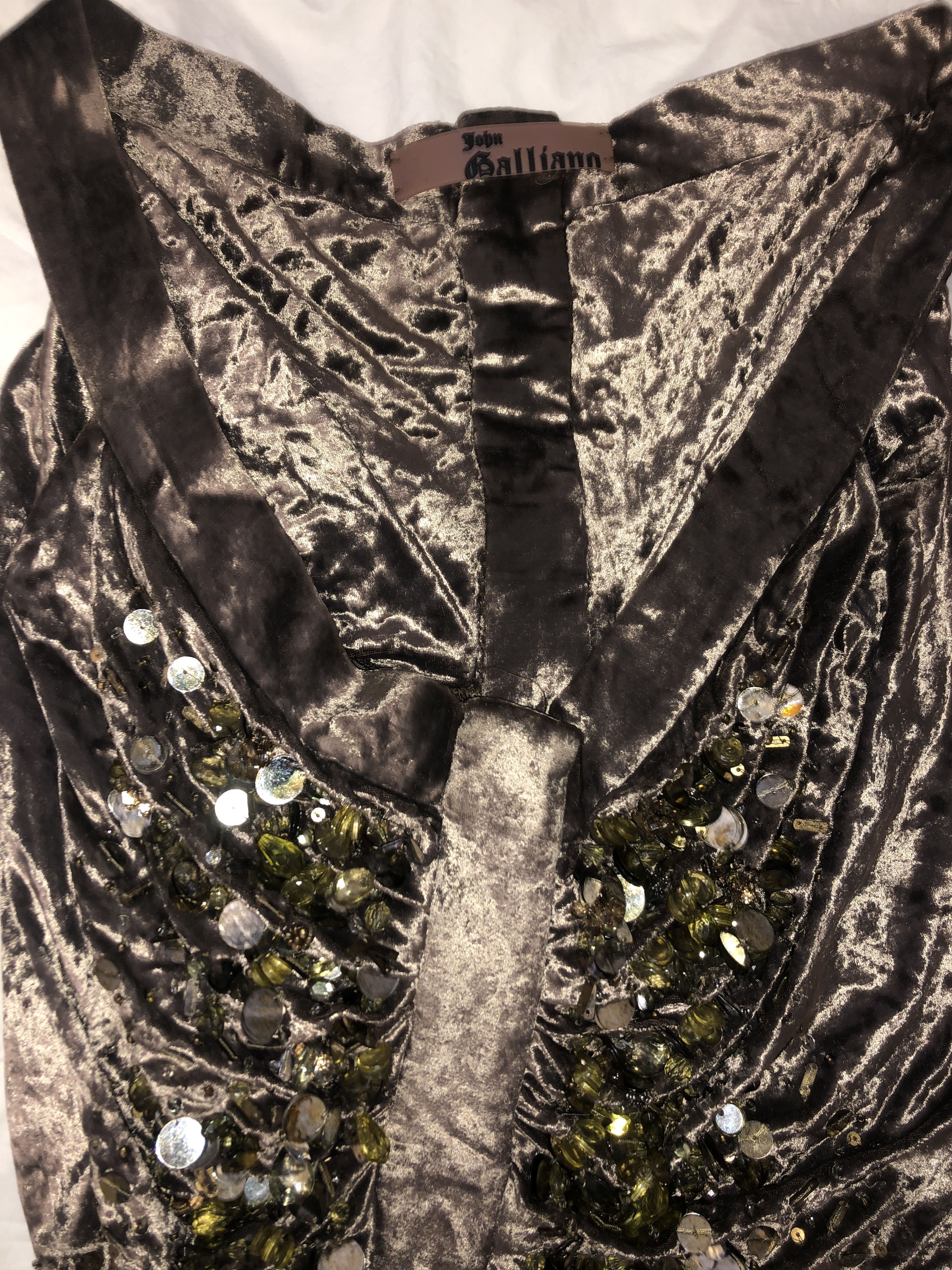 John Galliano Suquined Bronze Top Size M / US 6-8 / IT 42-44 - 17 Thumbnail