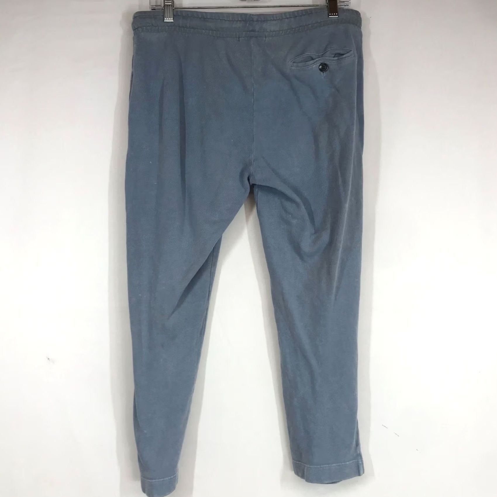 Vintage ATM WOMEN'S XS BLUE SWEATPANTS 100% COTTON DRAWSTRING WAIST Size 26" / US 2 / IT 38 - 4 Thumbnail