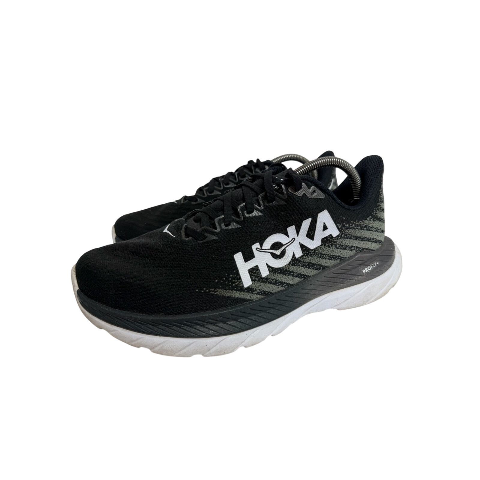 Hoka HOKA One One W Mach 5 Wide Womens Size 10.5 D Black White Size US 10.5 / IT 40.5 - 1 Thumbnail