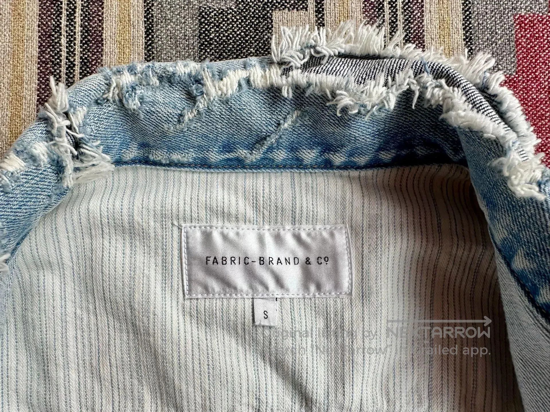 Japanese Brand damaged denim jacket from fabric brand&co. Size US S / EU 44-46 / 1 - 4 Thumbnail