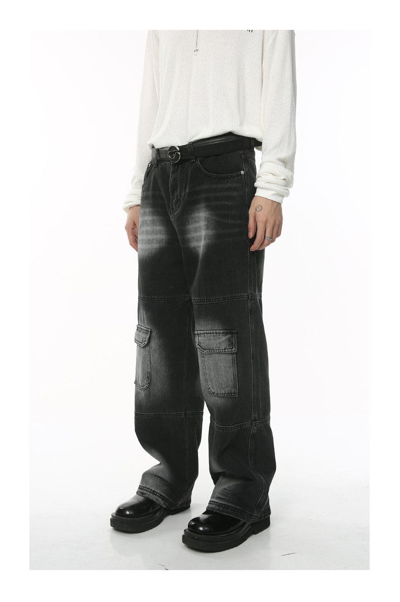 Japanese Brand × Vintage Washed loose vintage punk cargo jeans Size US 32 / EU 48 - 2 Thumbnail