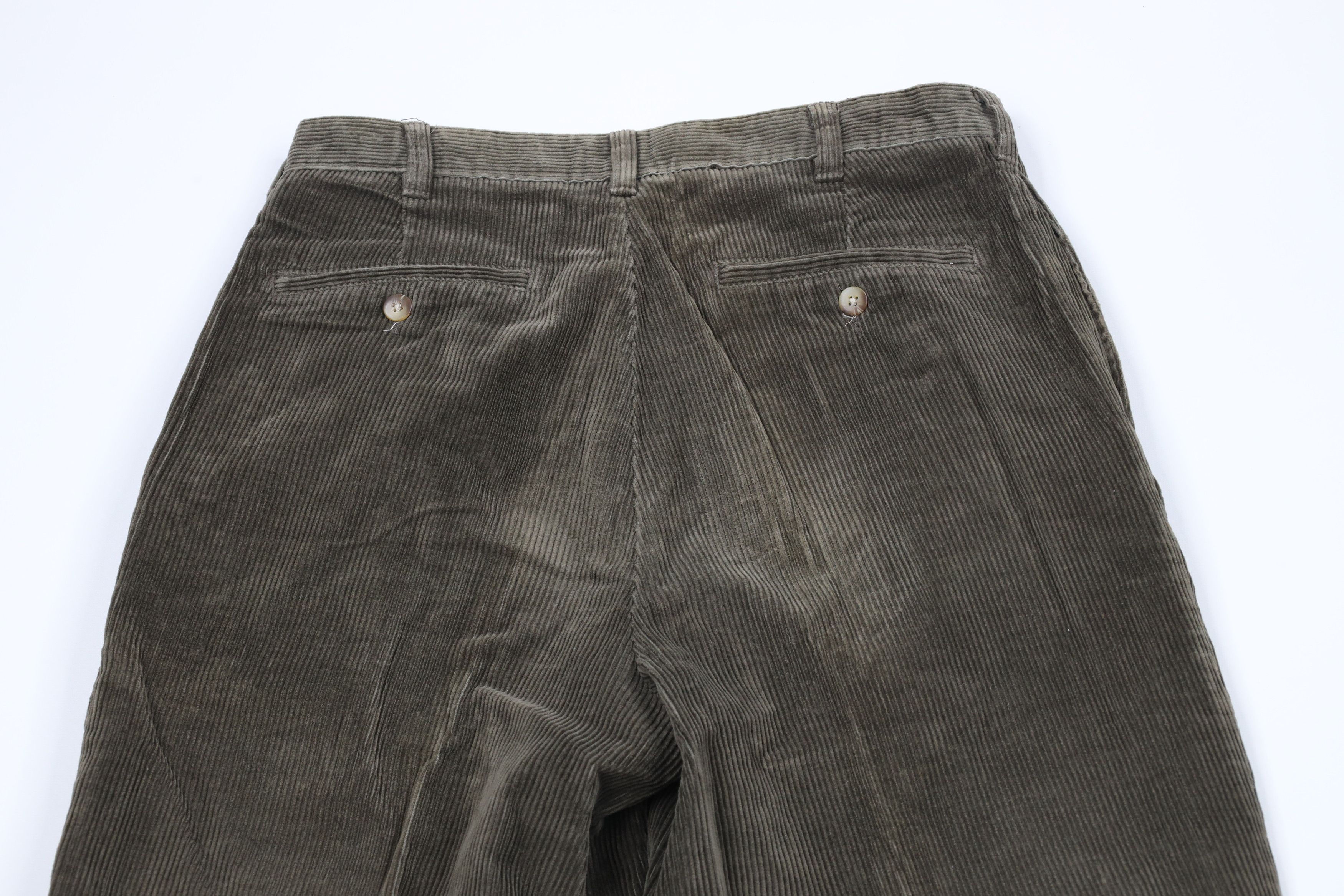 Vintage Vintage 90s Streetwear Pleated Cuffed Corduroy Chino Pants Size US 30 / EU 46 - 11 Thumbnail