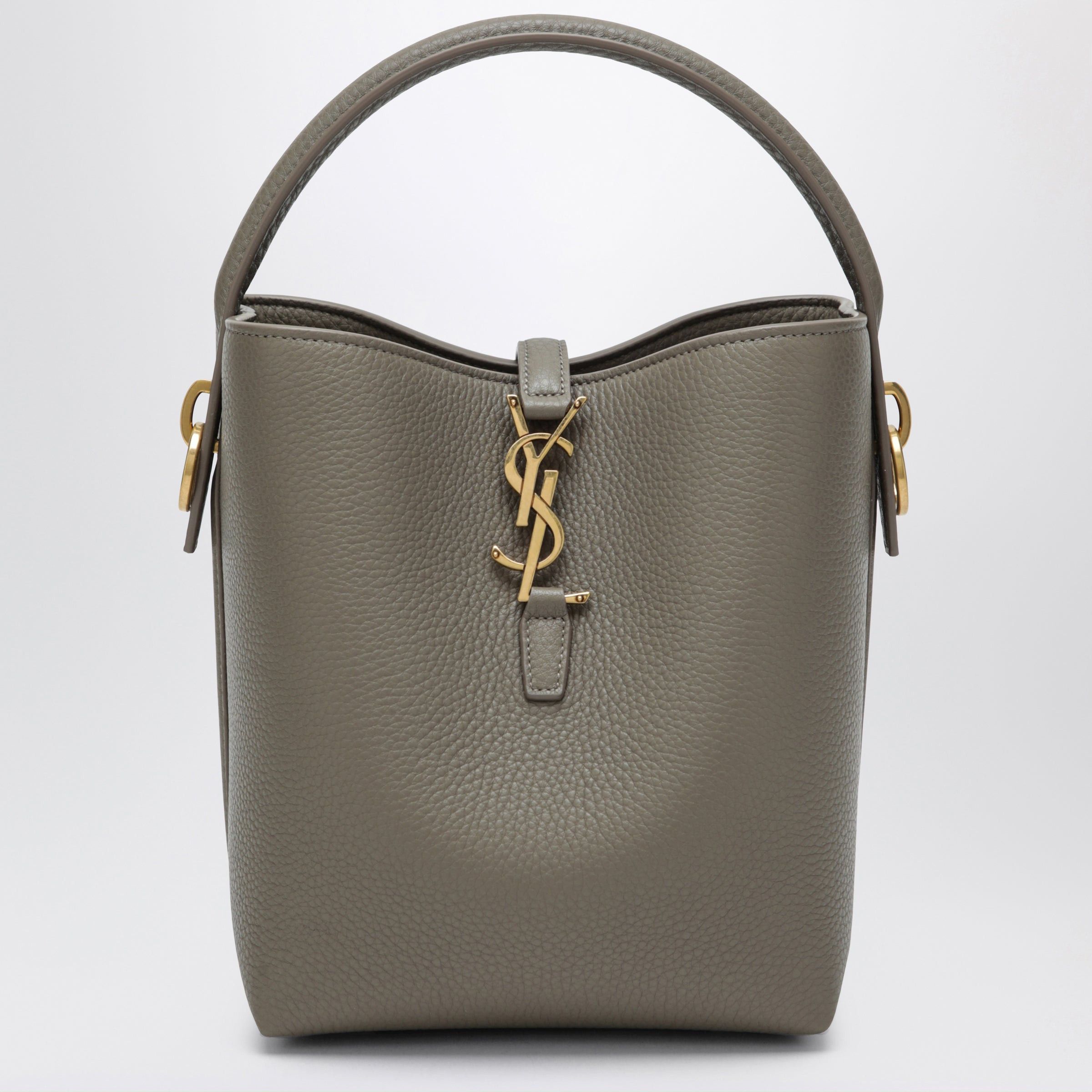 Saint Laurent Paris Saint Laurent Le 37 Bucket Bag In Taupe Grained Leather Size ONE SIZE - 1 Thumbnail