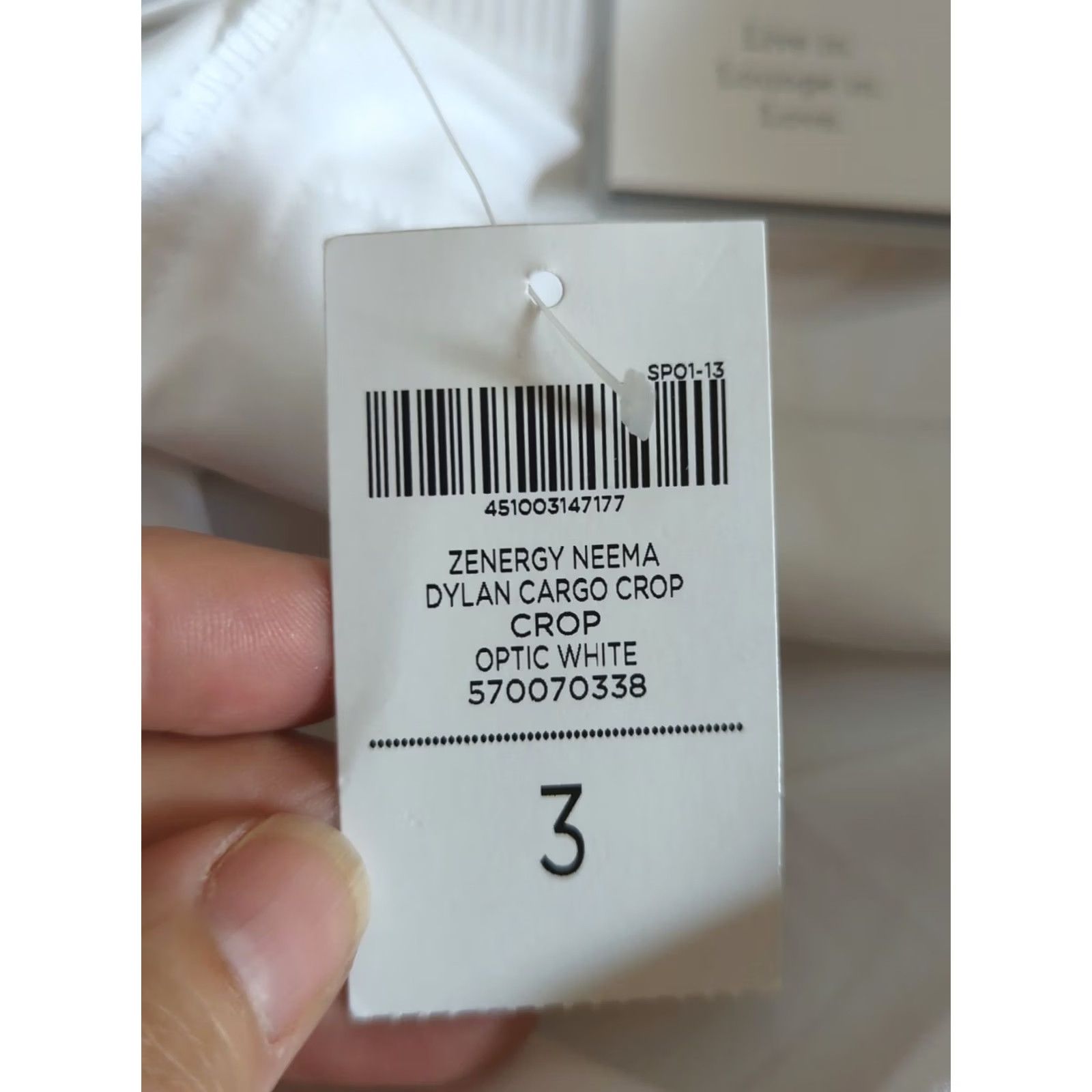 Vintage Chico's Zenergy Neema Dylan Cargo Crop Pants Size 3 Regular White Beach Womens Size 26" / US 2 / IT 38 - 7 Thumbnail
