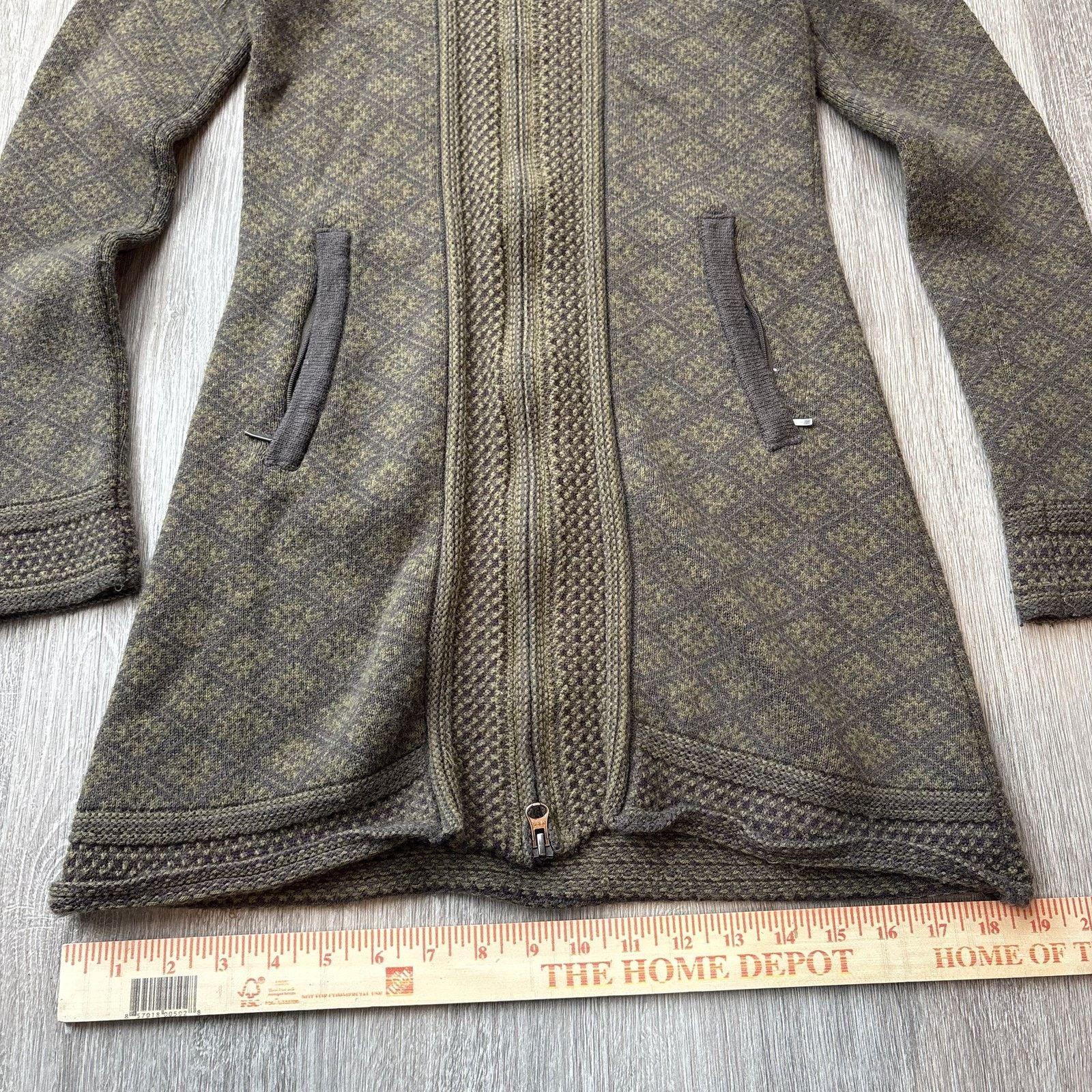 Athleta Athleta Wool Blend Hooded Long Cardigan Sweater Coat S Size S / US 4 / IT 40 - 5 Thumbnail