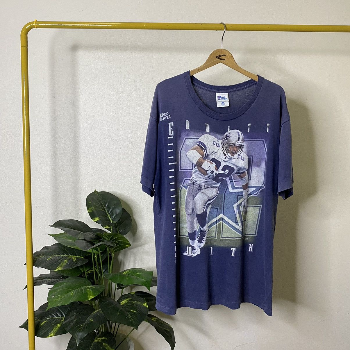 NFL × Pro Player × Vintage 1995 Dallas Cowboys x Emmit Smith Pro Players T Shirt Size US L / EU 52-54 / 3 - 1 Thumbnail