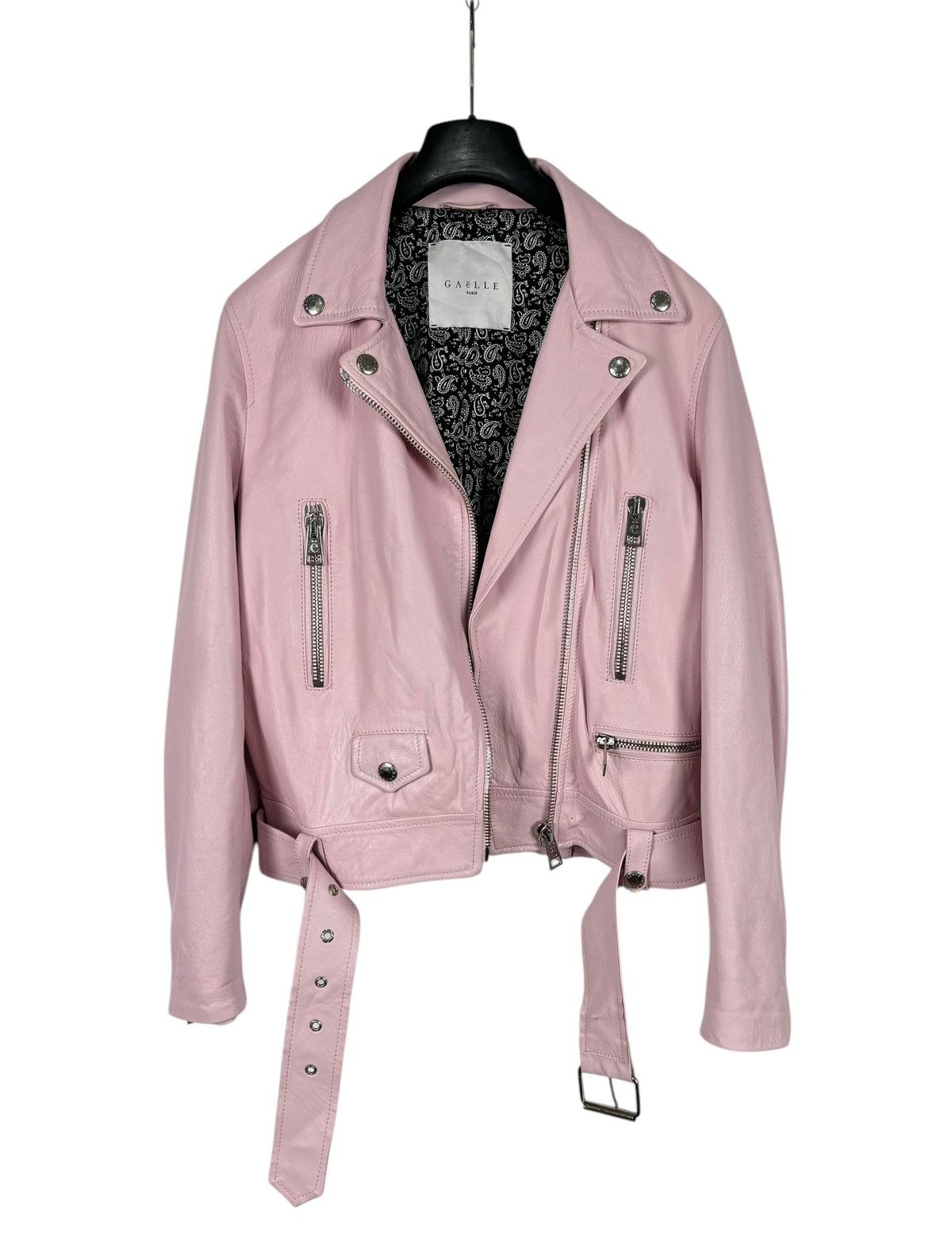 Gaelle Paris Gaelle Paris Genuine Leather Biker Jacket size 42 Size M / US 6-8 / IT 42-44 - 10 Thumbnail