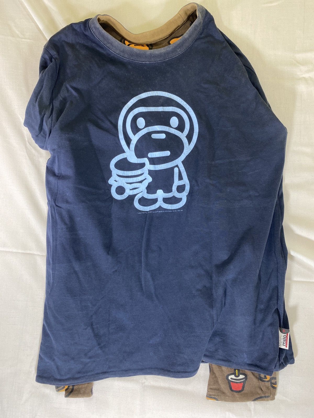 Bape junk food double aided tee Size US S / EU 44-46 / 1 - 2 Thumbnail