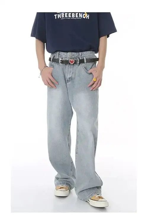 Designer Double Layer High Waist Light Blue Jean Size US 30 / EU 46 - 7 Thumbnail