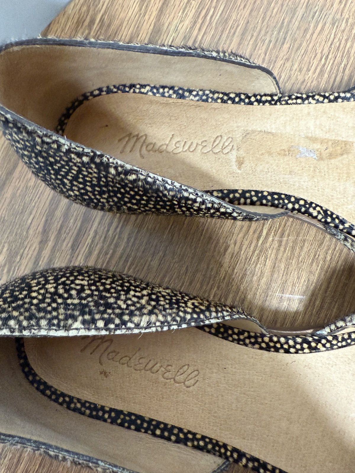 Madewell Madewell The Marisa d’Orsay Spotted Calf Hair Toffee Flat Size US 9.5 / IT 39.5 - 2 Thumbnail