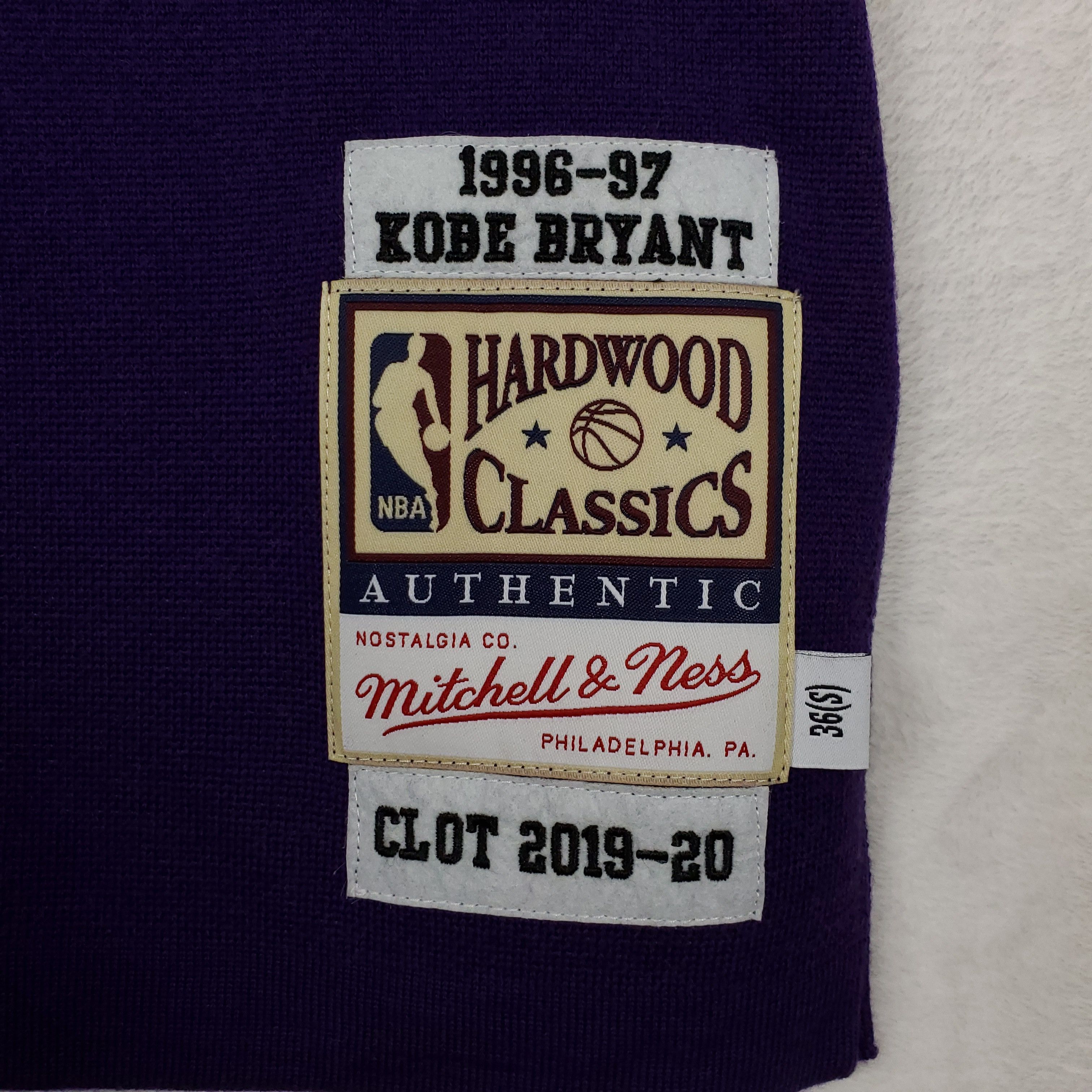 CLOT × Mitchell & Ness Kobe Bryant LA Lakers Mitchell & Ness Knit Jersey Small Size US S / EU 44-46 / 1 - 4 Thumbnail