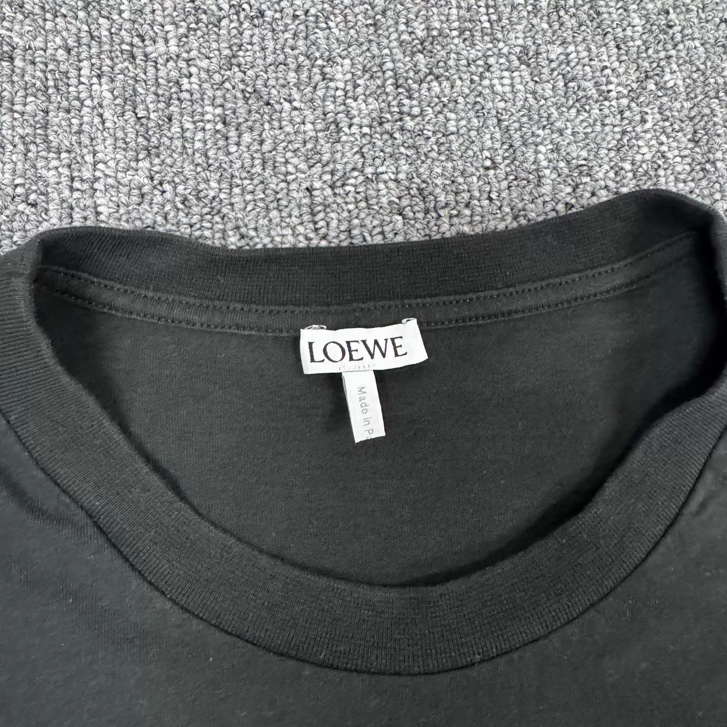 Loewe Loewe Black Embroidered Logo Short Sleeve T-Shirt S 99 New Size S / US 4 / IT 40 - 5 Thumbnail