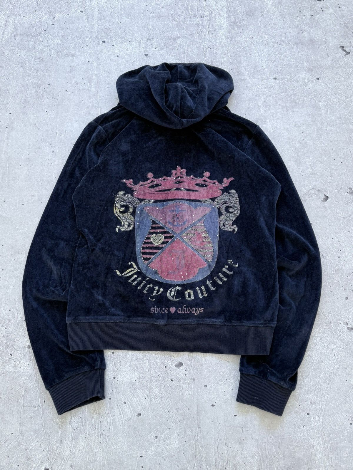 Hysteric Glamour VTG Juicy Couture Hysteric Glamour Style Velour Zip Hoodie Size L / US 10 / IT 46 - 1 Thumbnail