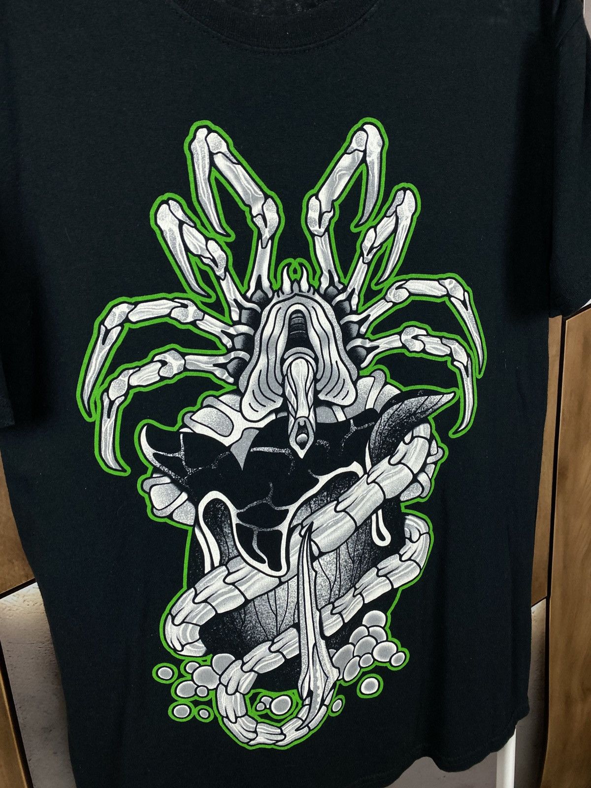 Vintage 💀T-Shirt Alien Movie Logo Horror Tee💀 Size US L / EU 52-54 / 3 - 2 Thumbnail