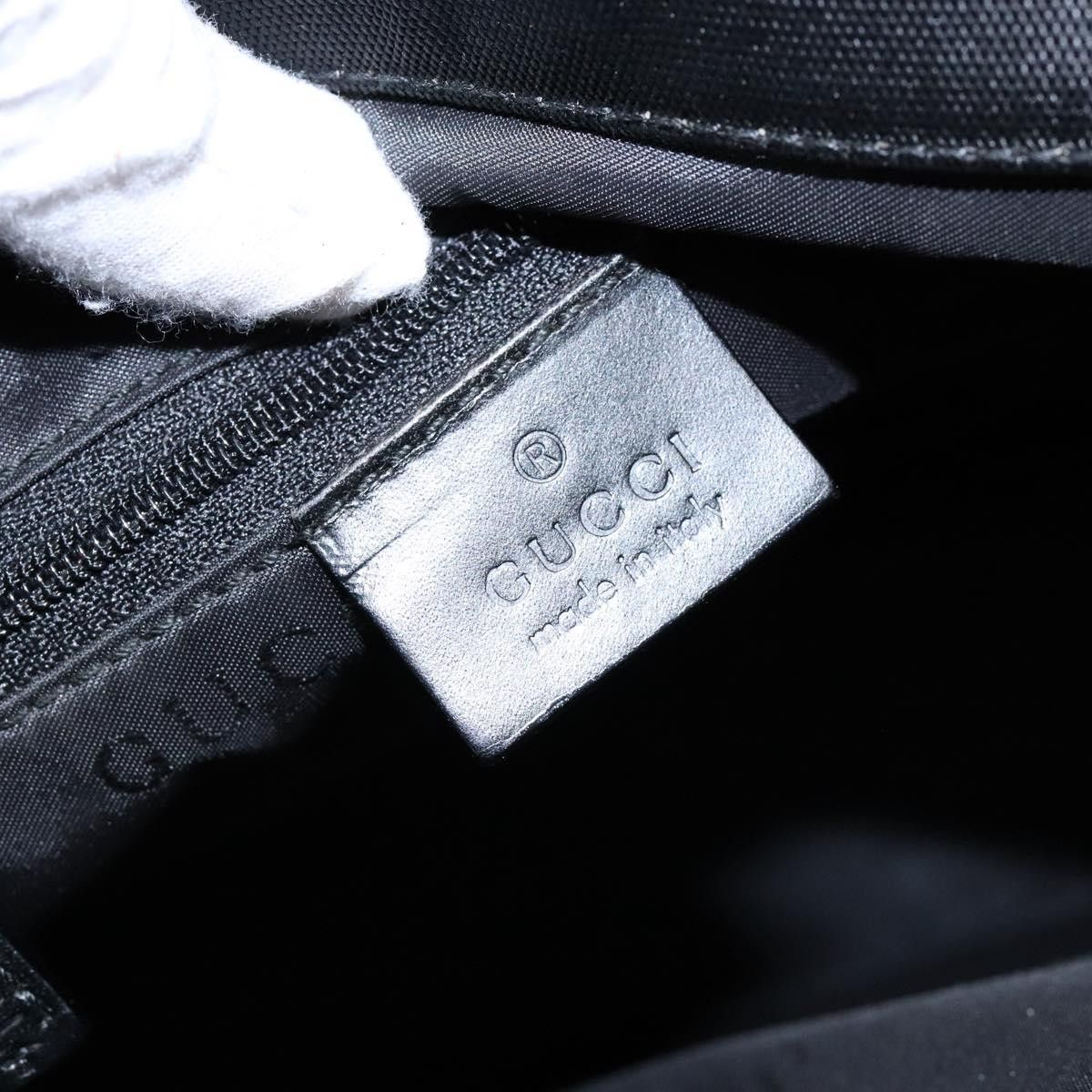 Gucci GUCCI Bamboo Hand Bag Nylon Black Silver 002 002 Size ONE SIZE - 16 Thumbnail