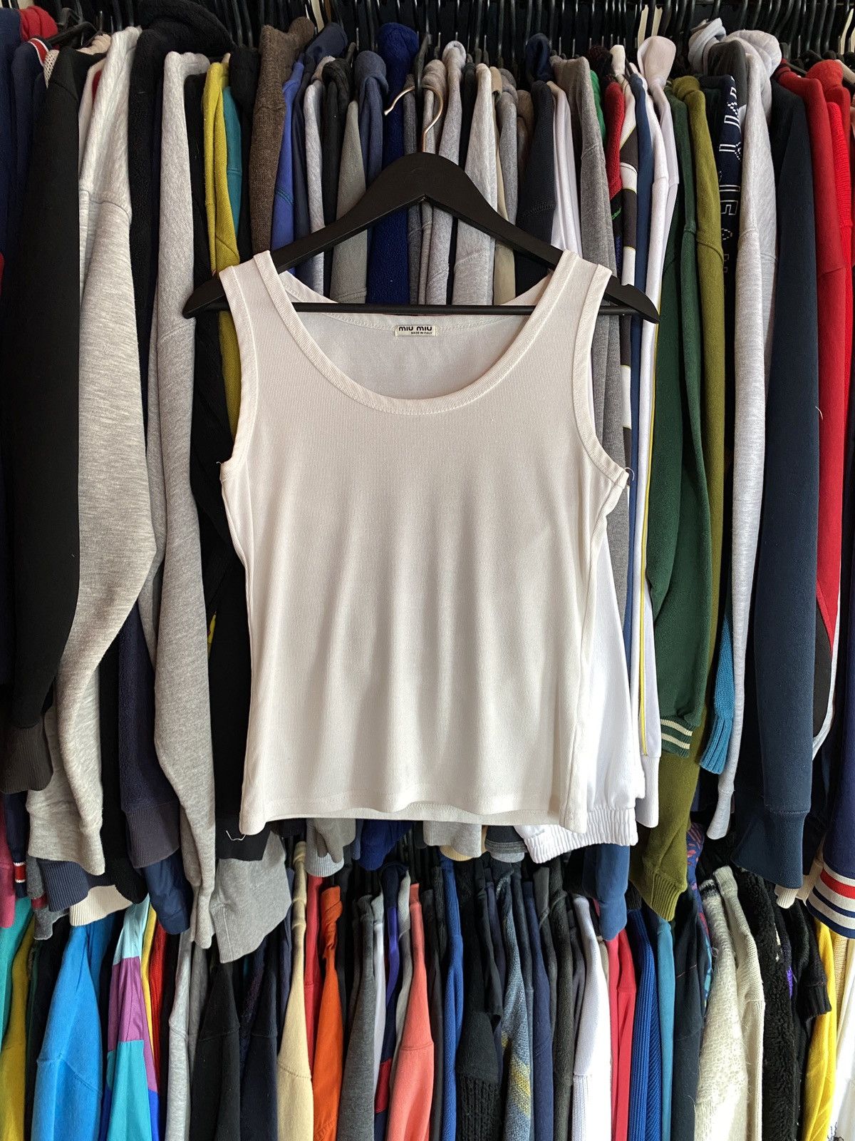Miu Miu VINTAGE MIU MIU BASIC TANK TOP Size M / US 6-8 / IT 42-44 - 1 Thumbnail