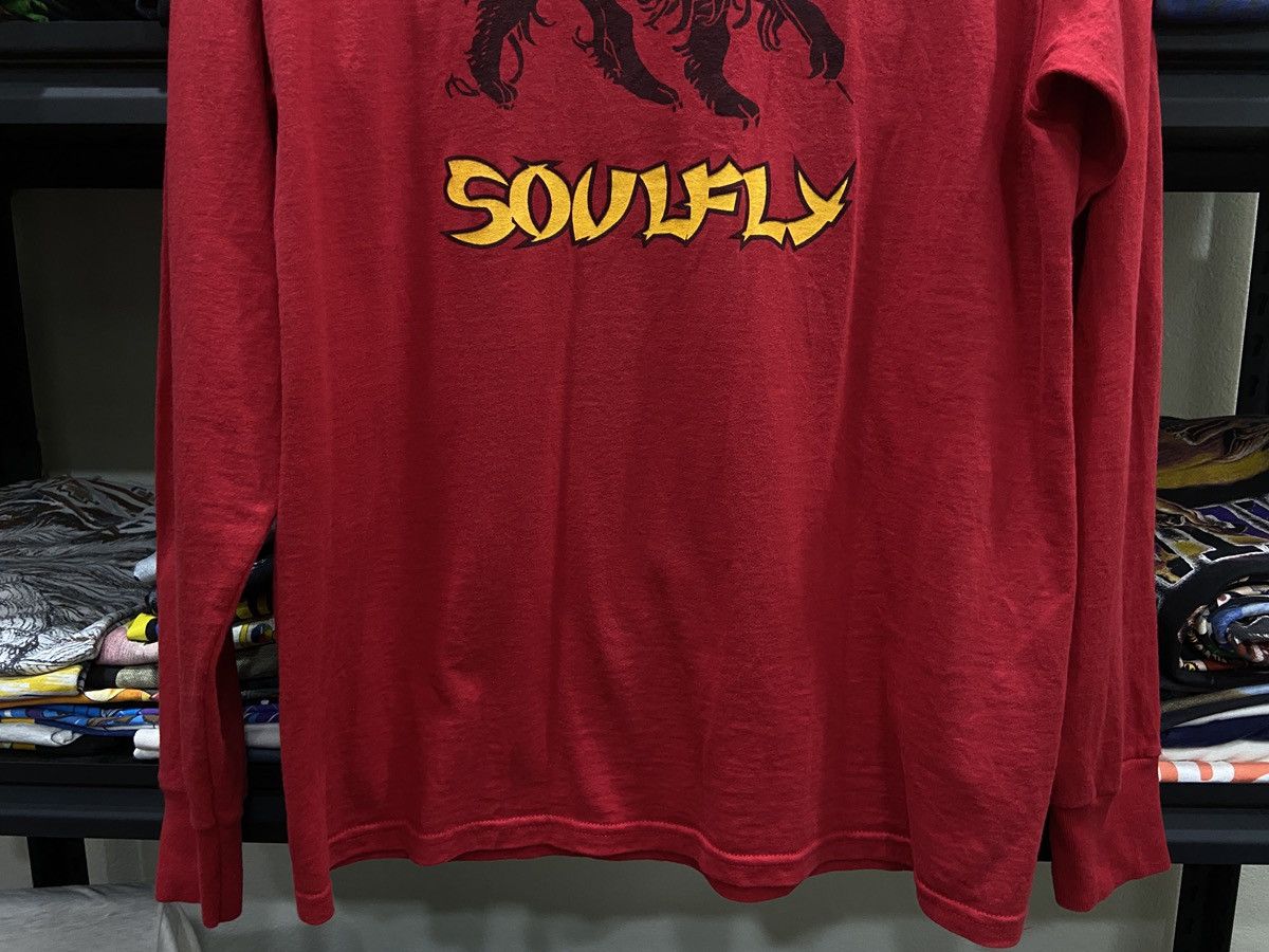 Band Tees × Vintage Vintage Y2K 00s SOULFLY Thrash Death Metal rock tour T-Shirt Size US M / EU 48-50 / 2 - 3 Thumbnail