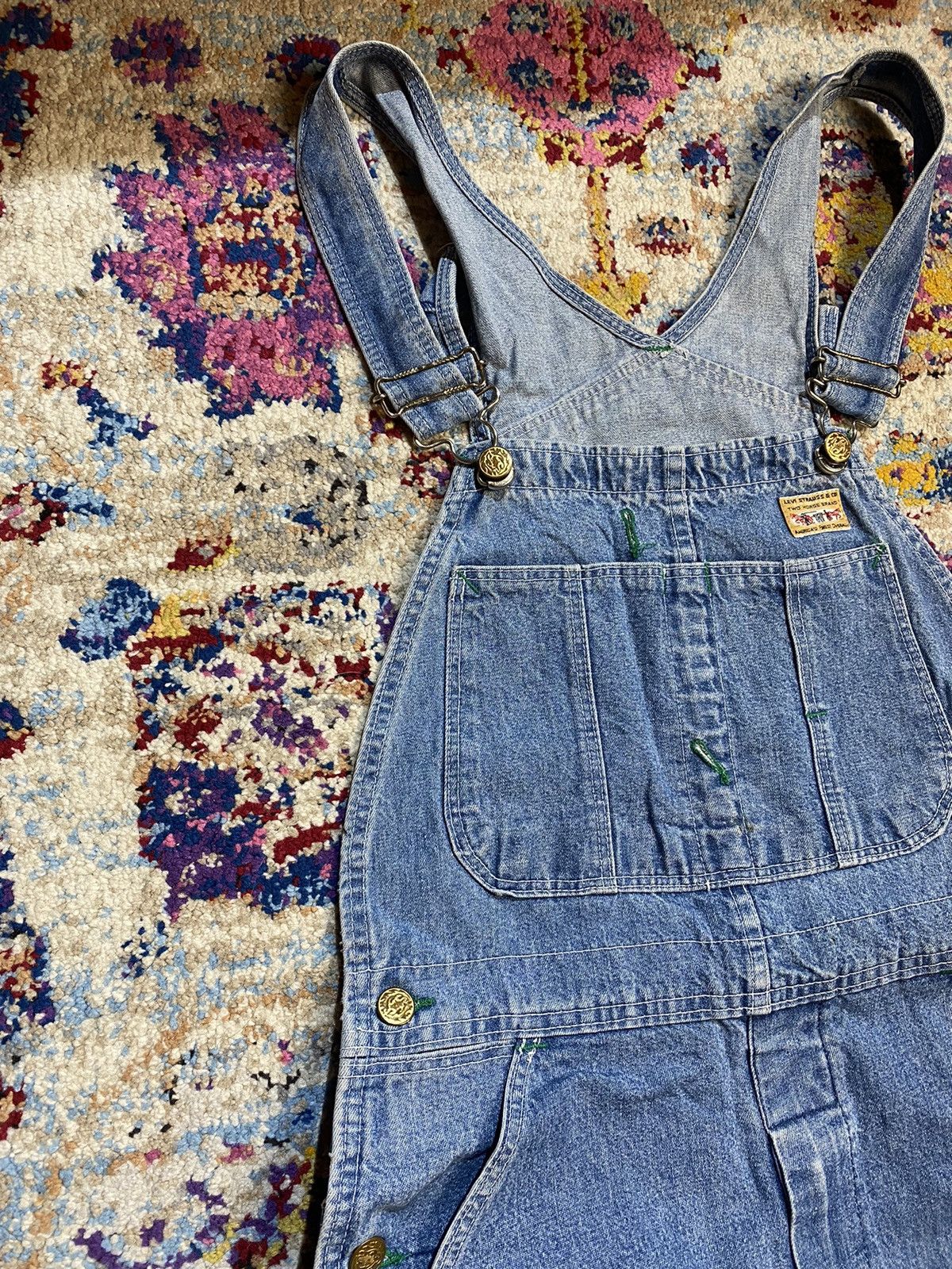 Levi's 90s White Tab Big E Levis Japan Repro Workwear Overall Size US 30 / EU 46 - 3 Thumbnail