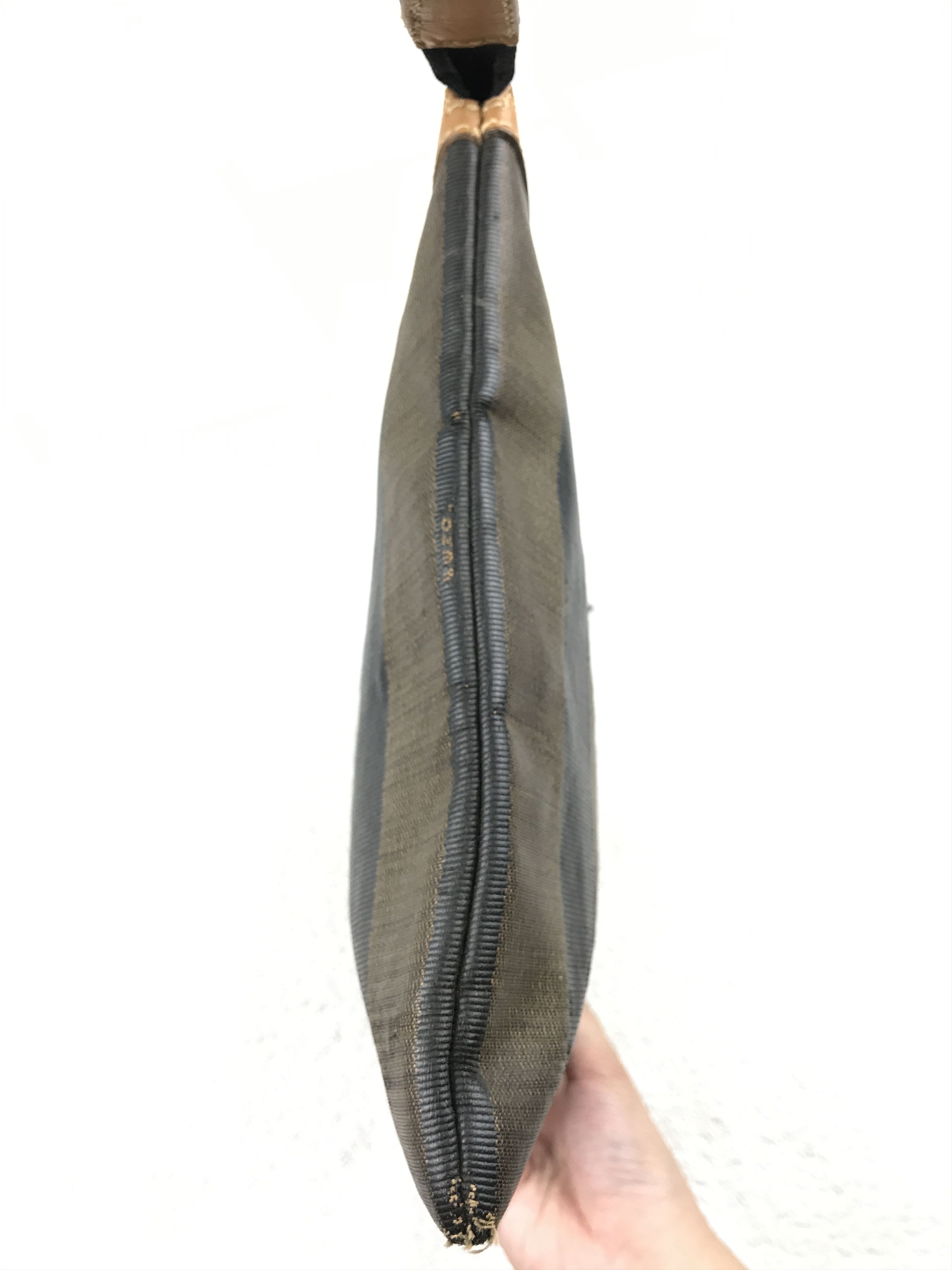 Fendi Vintage Fendi Pequin Striped Clutch Bag Size ONE SIZE - 4 Thumbnail