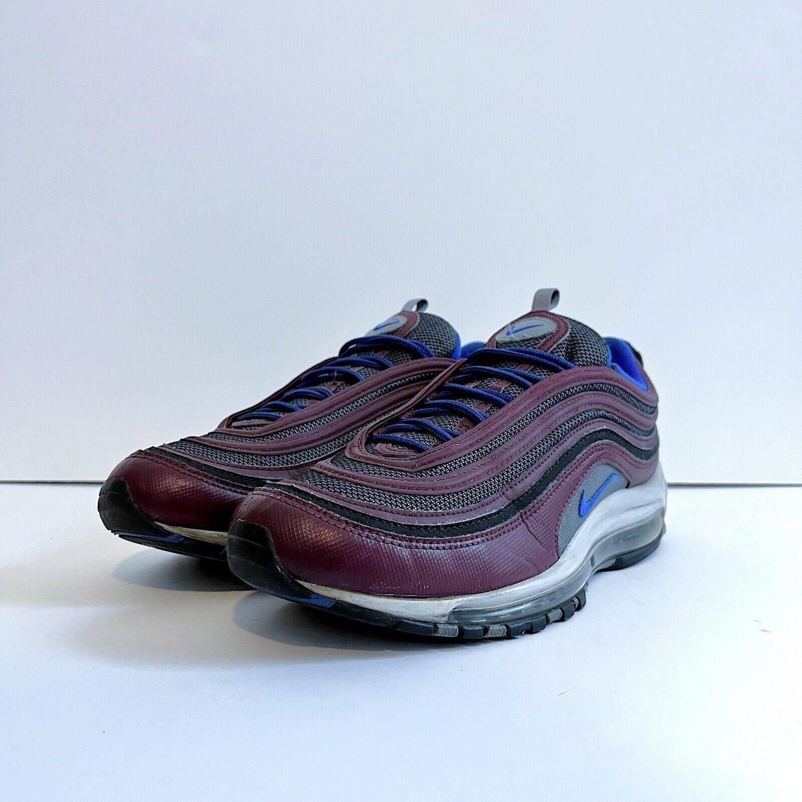 Nike 2018 Nike Air Max 97 Night Maroon Blue 921826 012 Rare Sz 10 Size US 10 / EU 43 - 2 Thumbnail