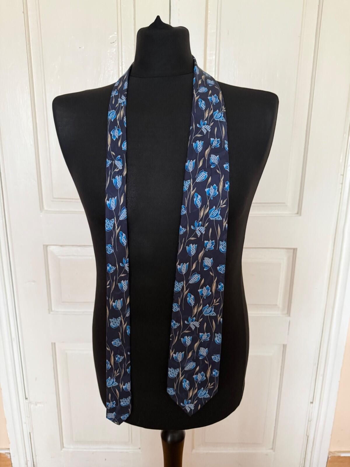 Brioni Brioni Silk Blue Flovers Tie Size ONE SIZE - 1 Thumbnail