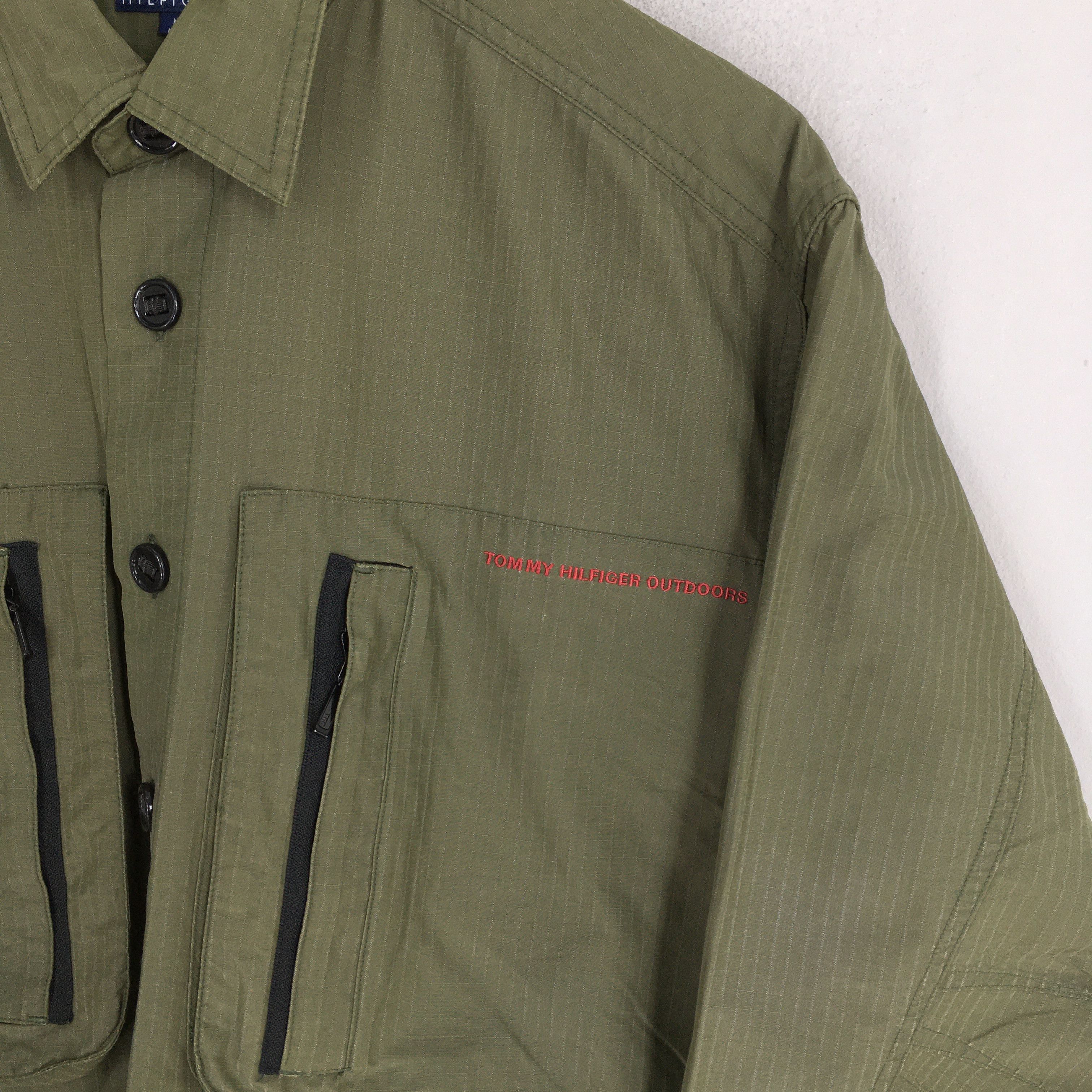 Tommy Hilfiger Vintage Tommy Hilfiger Olive Windbreaker Jacket Medium Size US M / EU 48-50 / 2 - 5 Thumbnail