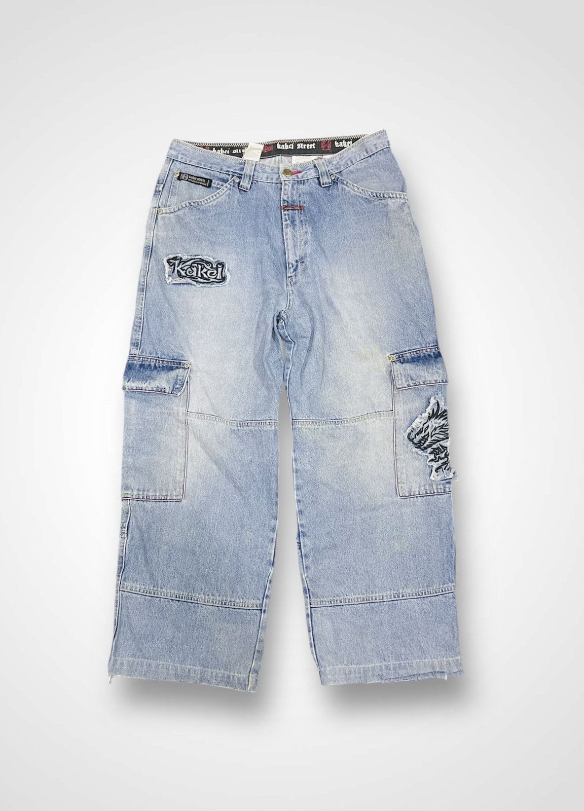 Japanese Brand Kakei Street Baggy Jeans (13) Size US 34 / EU 50 - 1 Thumbnail