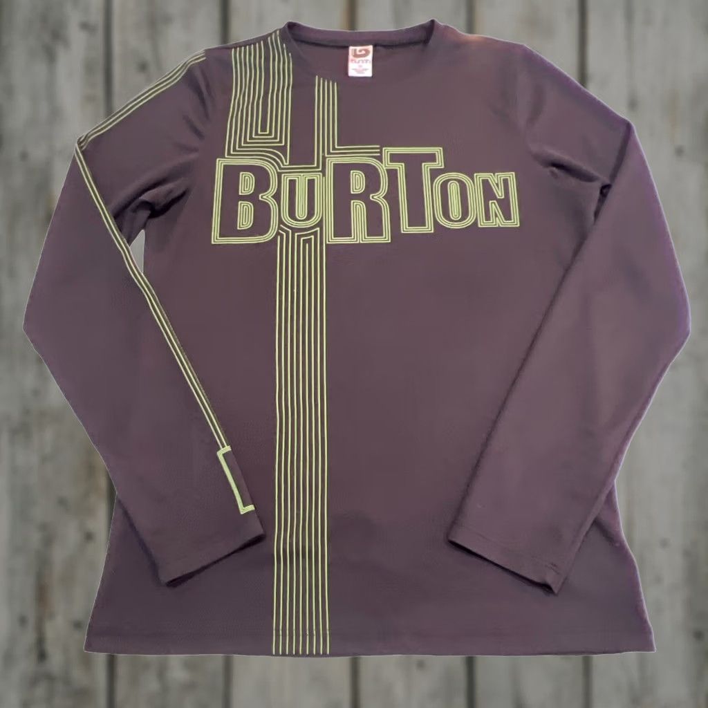 Burton Burton Shirt Men’s Medium Black Green Long Sleeve Graphic Print Polyester Size US M / EU 48-50 / 2 - 1 Thumbnail
