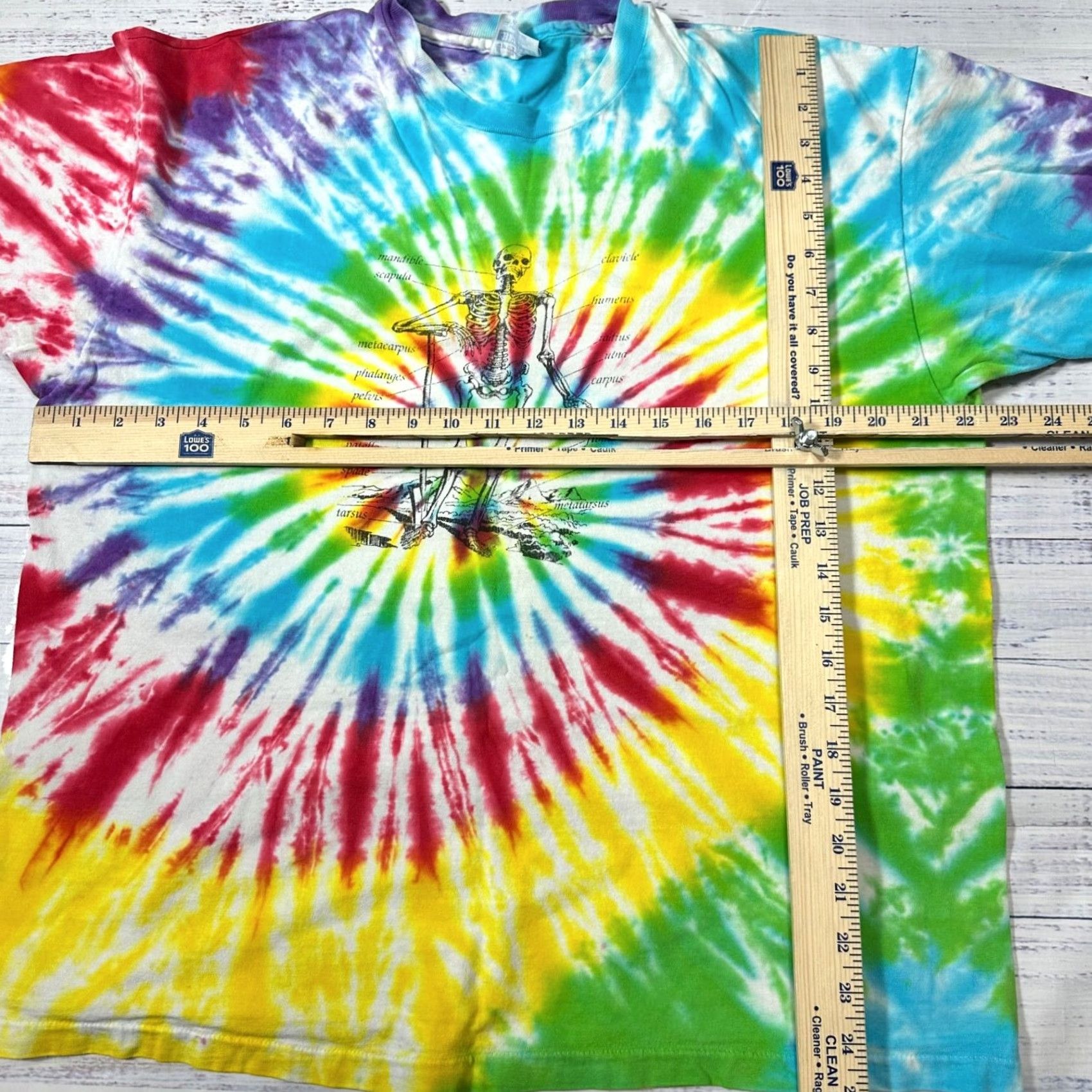 Hanes Vtg Hanes XL T-Shirt Multicolor Skull Skeleton R Us 1990s Mens Size US XL / EU 56 / 4 - 2 Thumbnail