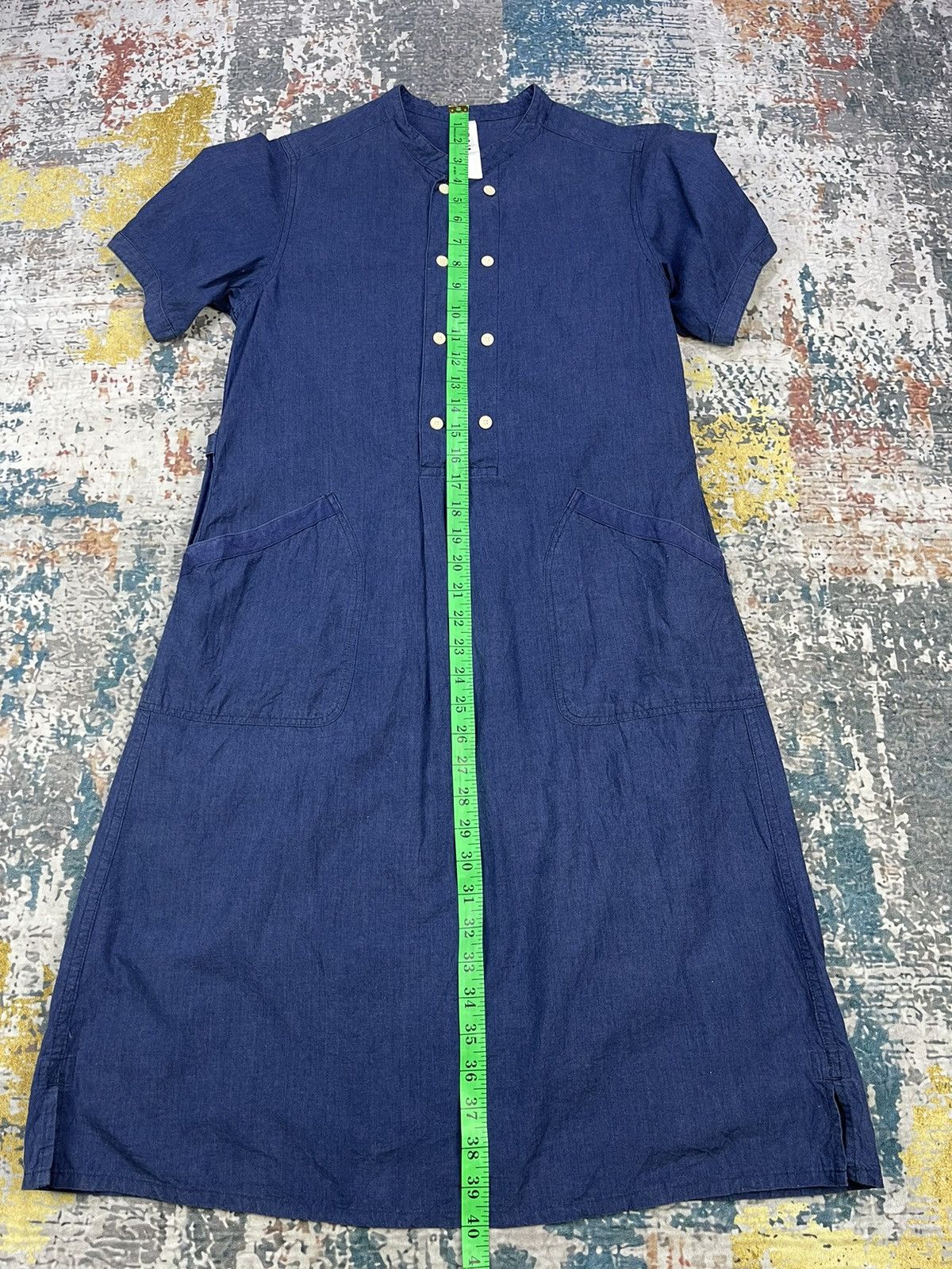 Margaret Howell MHL Margaret Howell Double Breasted Indigo Dress Size S / US 4 / IT 40 - 12 Thumbnail