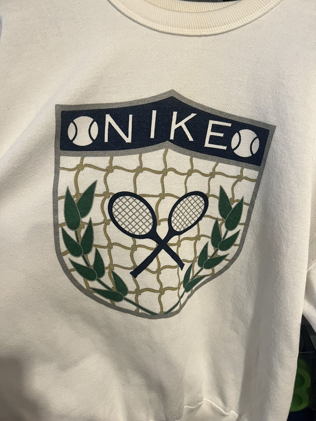 Nike VTG Nike Wimbledon John McEnroe Sweatshirt Tennis Challenge Size US XL / EU 56 / 4 - 1 Thumbnail