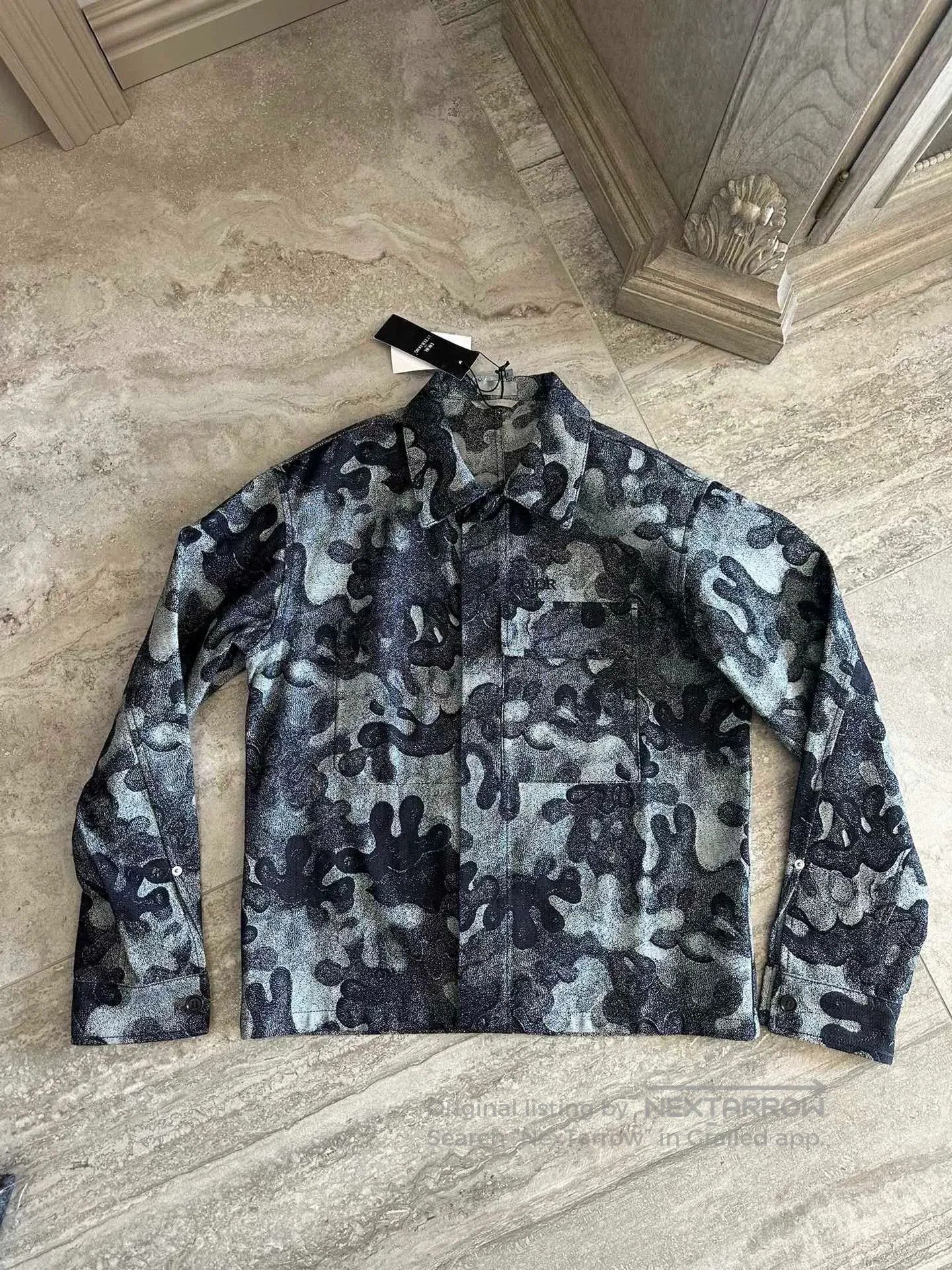 Peter Do Dior x Peter Doig Camouflage Denim Jacket. Size US XS / EU 42 / 0 - 6 Thumbnail