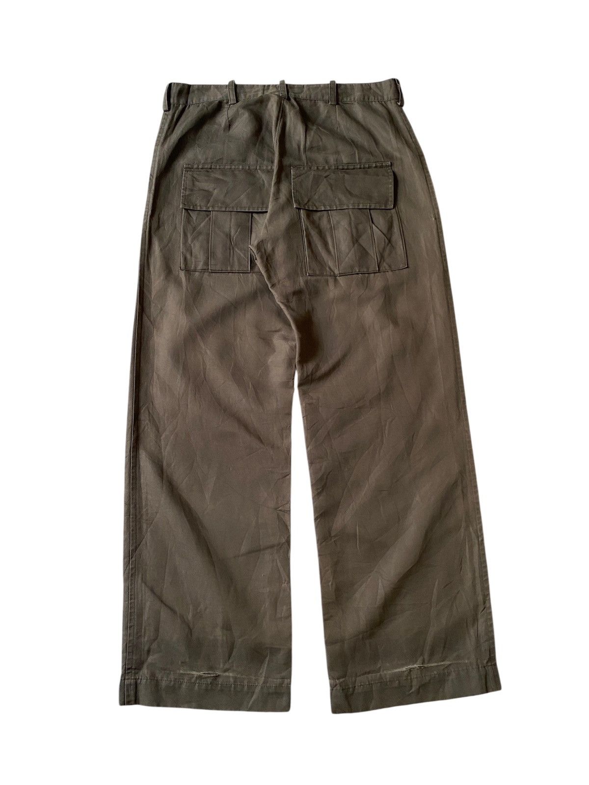 Yohji Yamamoto Y’s Yohji Yamamoto Olive Green Military Design Pant Size US 32 / EU 48 - 2 Thumbnail