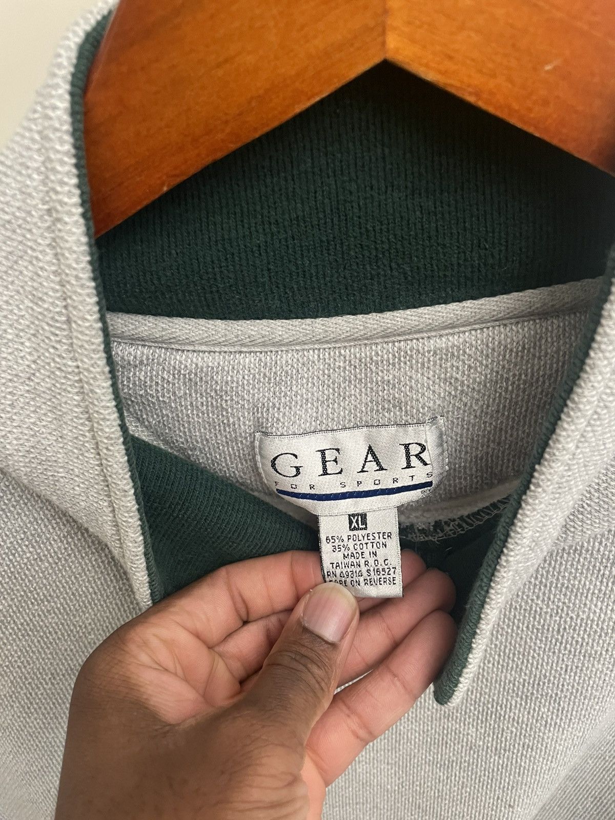 Vintage Vintage 90s Green Shawl Collar Sweatshirt Polo Ralph Lauren Size US L / EU 52-54 / 3 - 3 Thumbnail