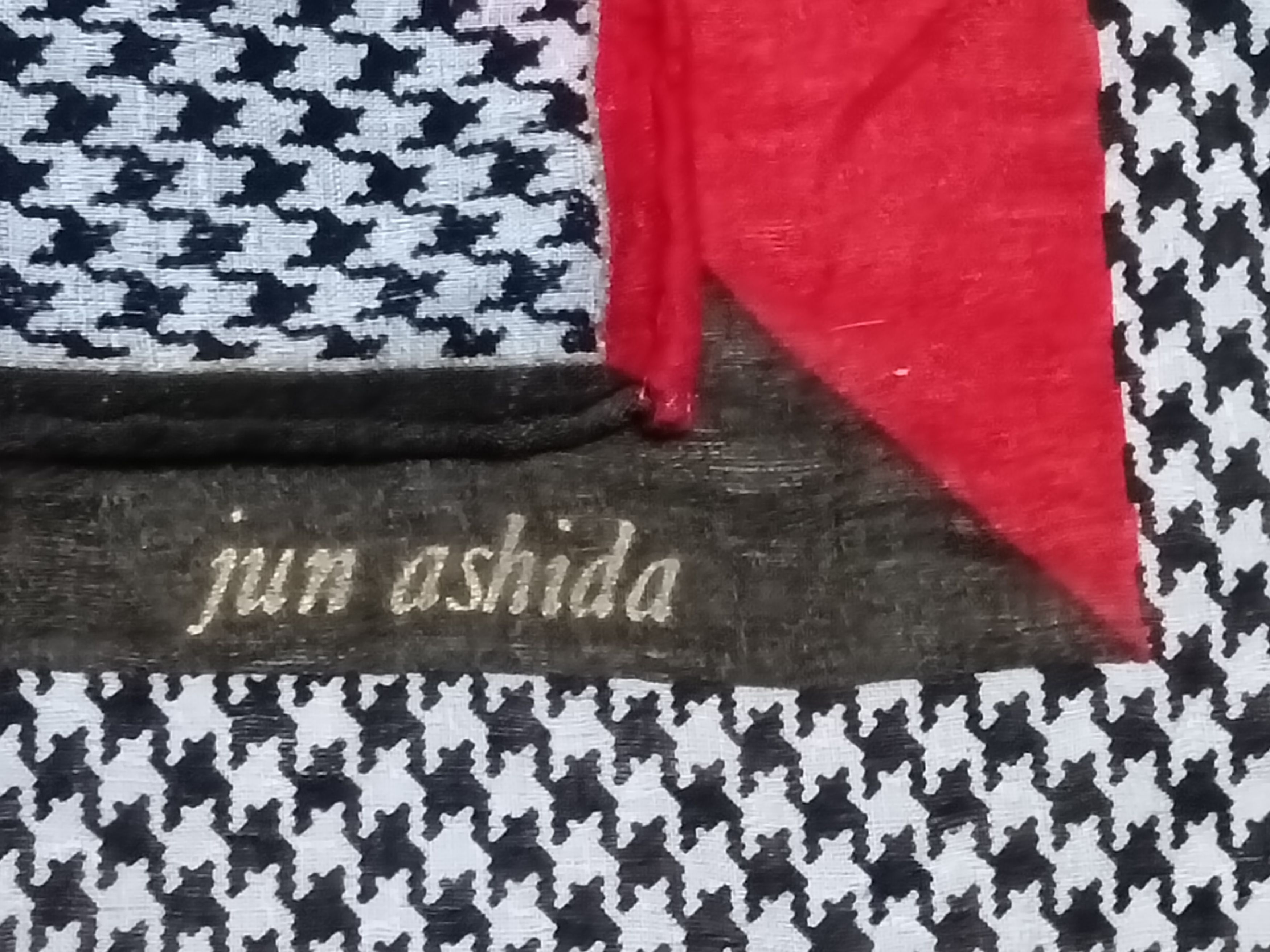 Japanese Brand JUN ASHIDA CHEQUERED HANDKERCHIEF Size ONE SIZE - 2 Thumbnail
