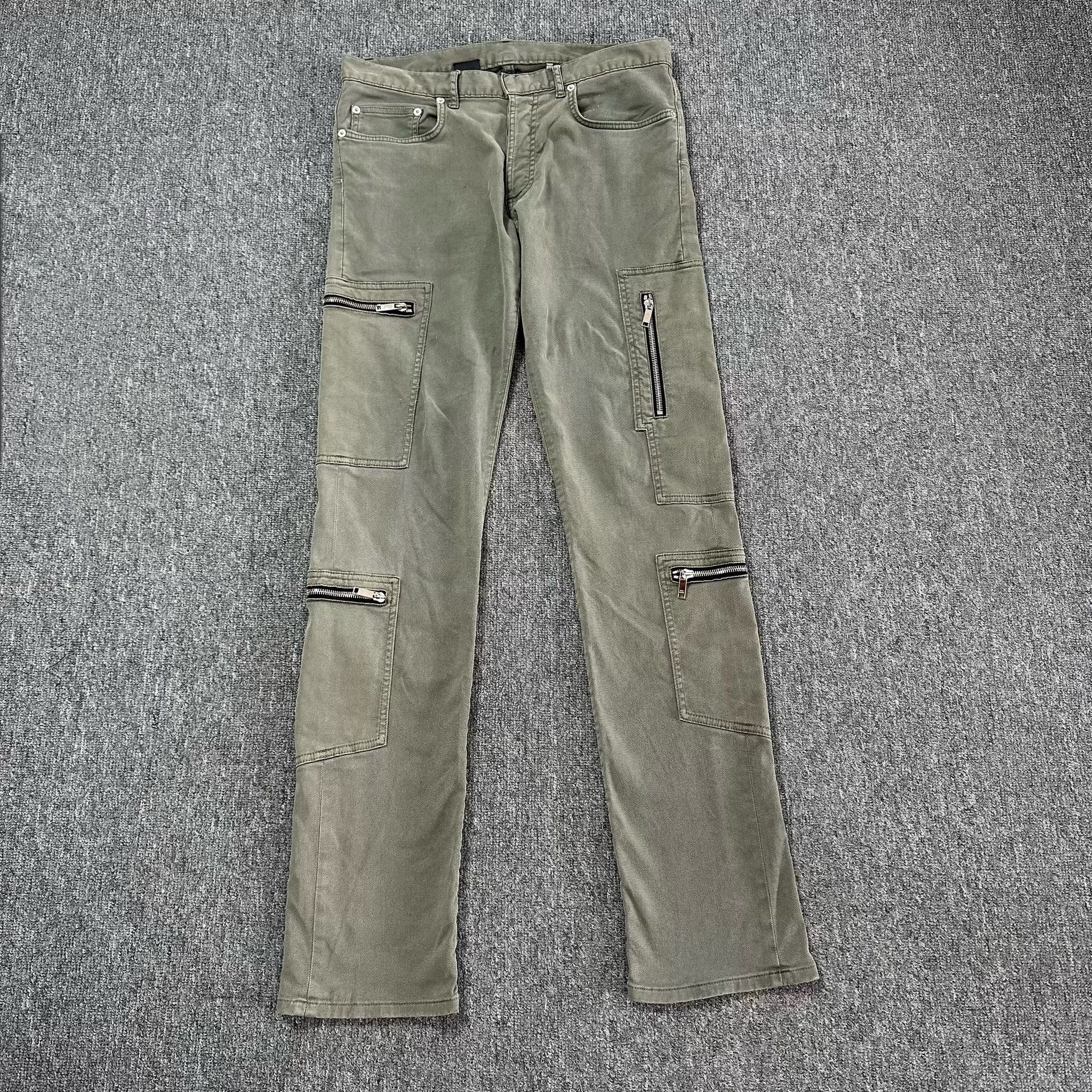 Dior Dior Military Green Multi-Zipper Cargo Pants Size US 31 - 1 Thumbnail