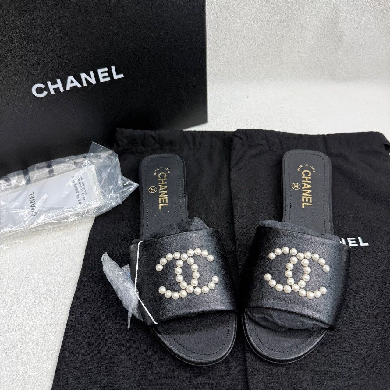 Chanel Chanel Black Sandals us_8-5 Women Size US 8.5 / IT 38.5 - 1 Thumbnail