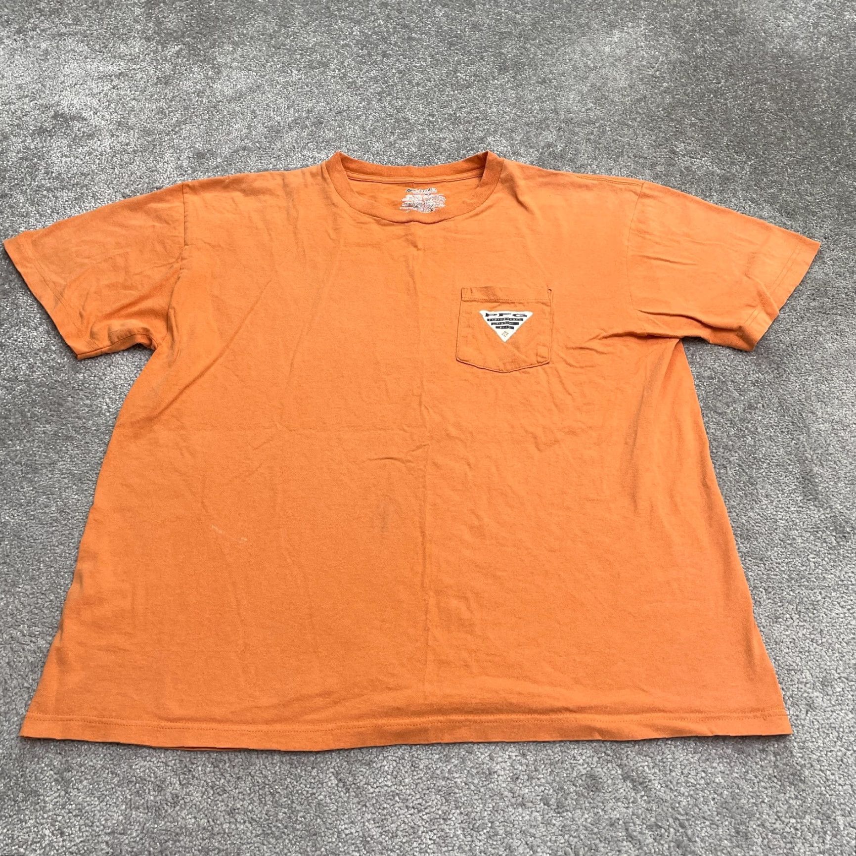 Vintage Columbia PFG T-Shirt Mens XL Orange Crew Neck Short Sleeve Pocket Tee Size US XL / EU 56 / 4 - 2 Thumbnail