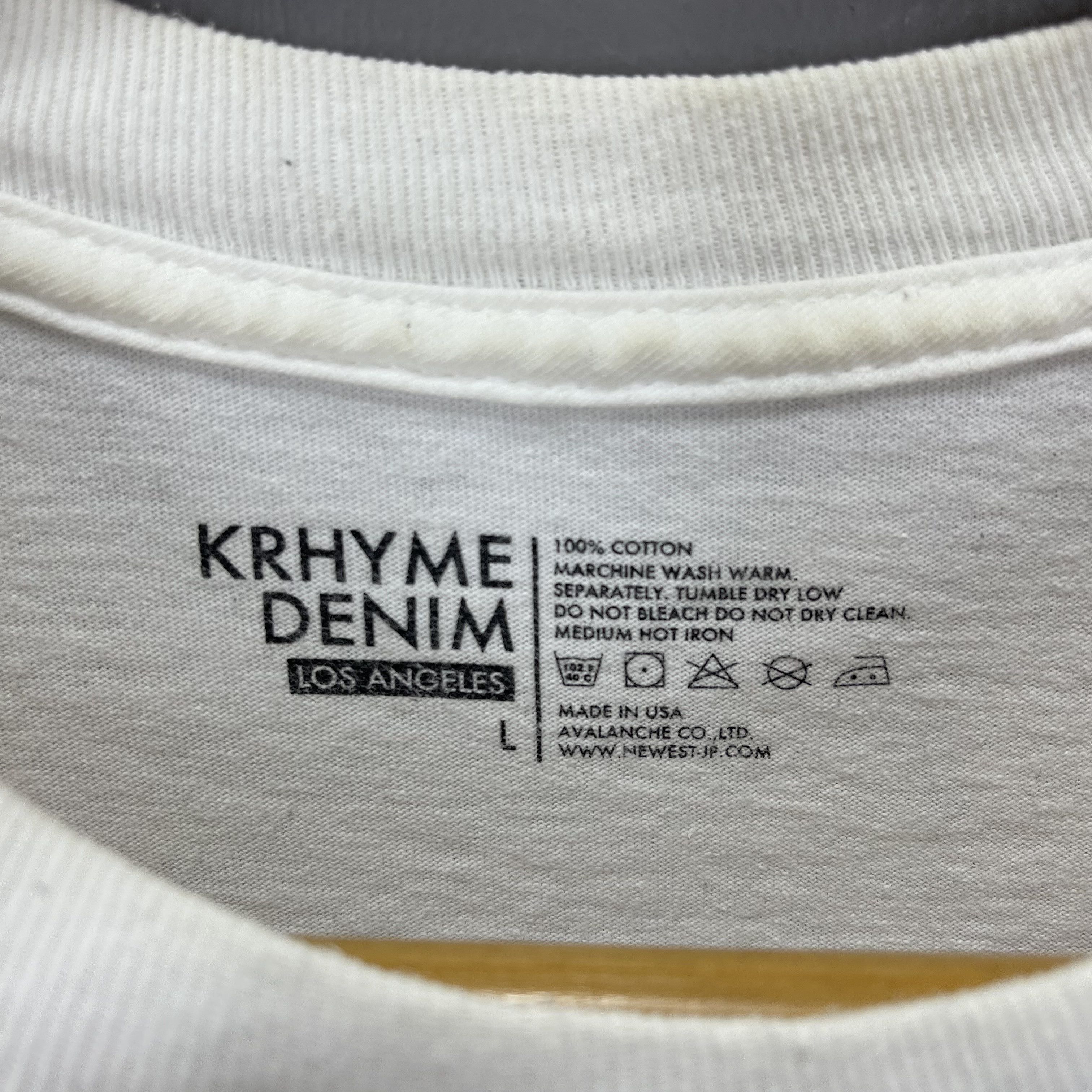 Other KRHYME DENIM Crew Neck T Shirt #1724/06 Size US M / EU 48-50 / 2 - 5 Thumbnail