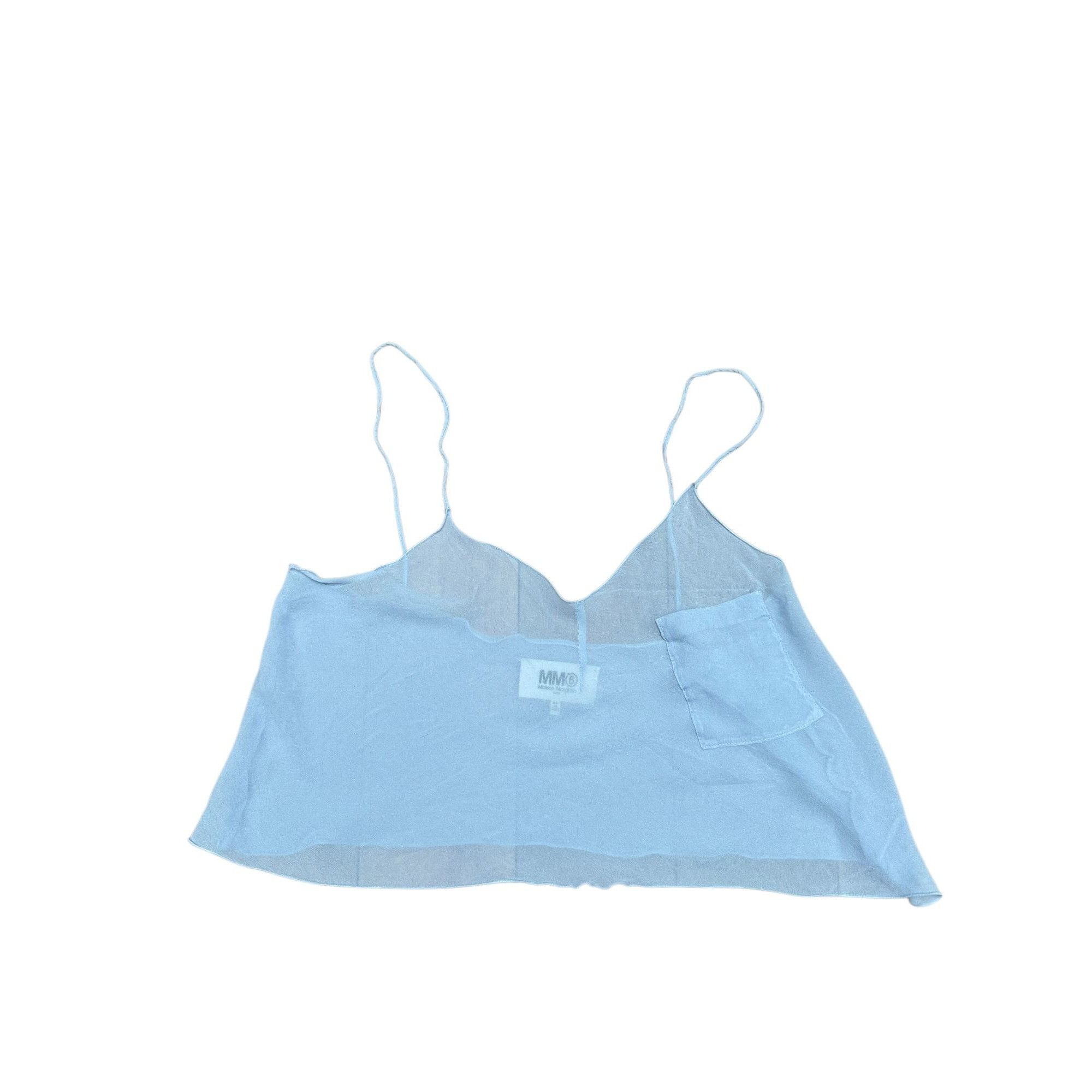 Maison Margiela Blue viscose Top Size S / US 4 / IT 40 - 3 Thumbnail