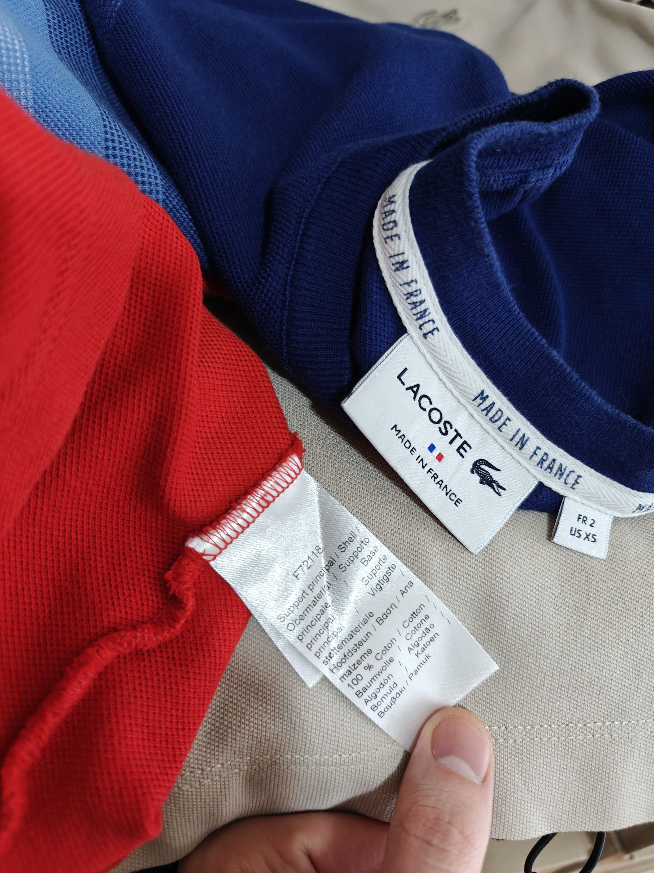 Lacoste Lacoste T-Shirt Crewneck France size XS Size US XS / EU 42 / 0 - 8 Thumbnail